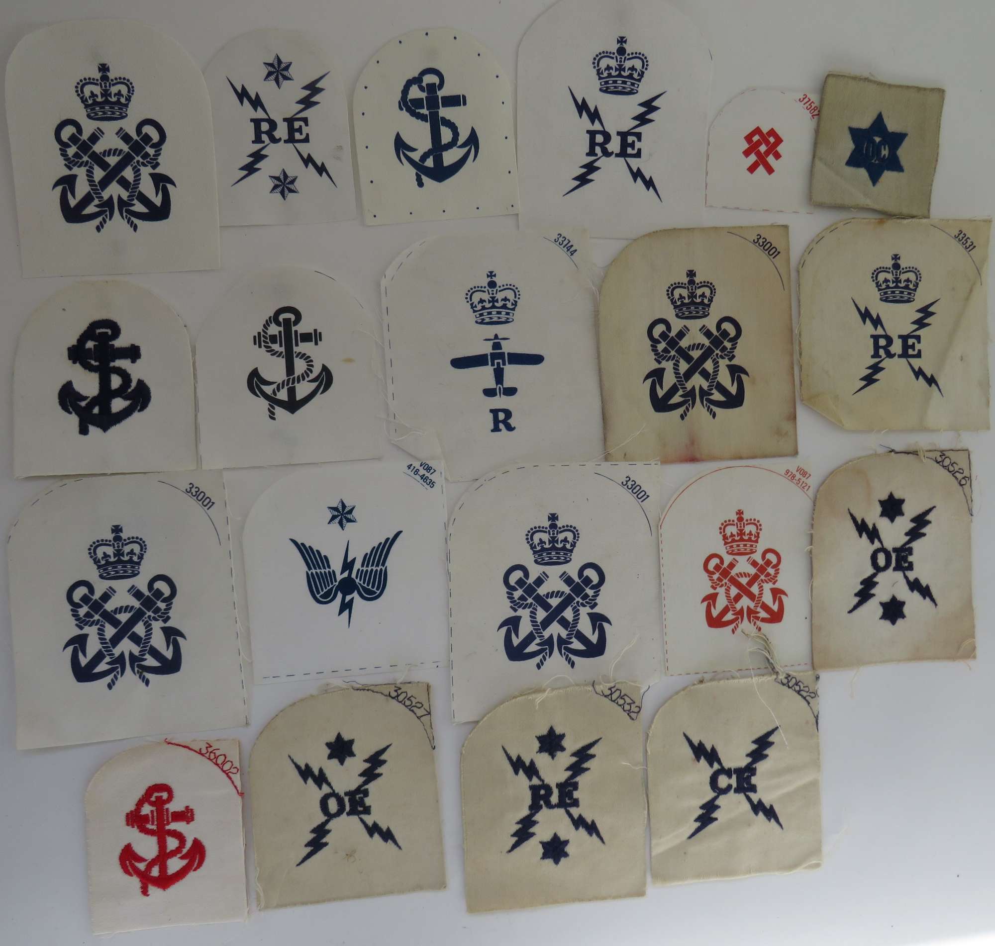 Selection of Royal Navy Trade and Rank Badges