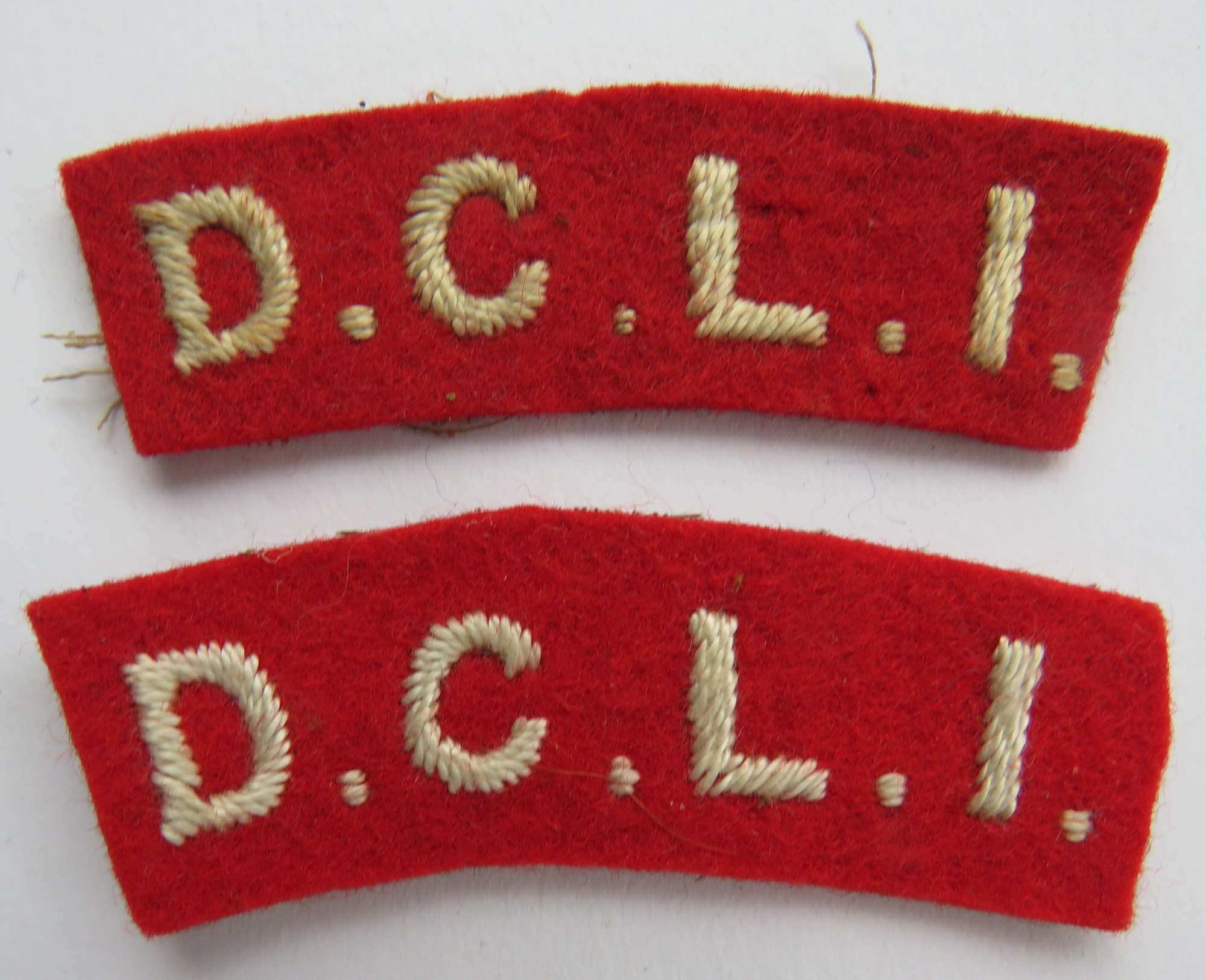 Pair of D.C.L.I Shoulder titles