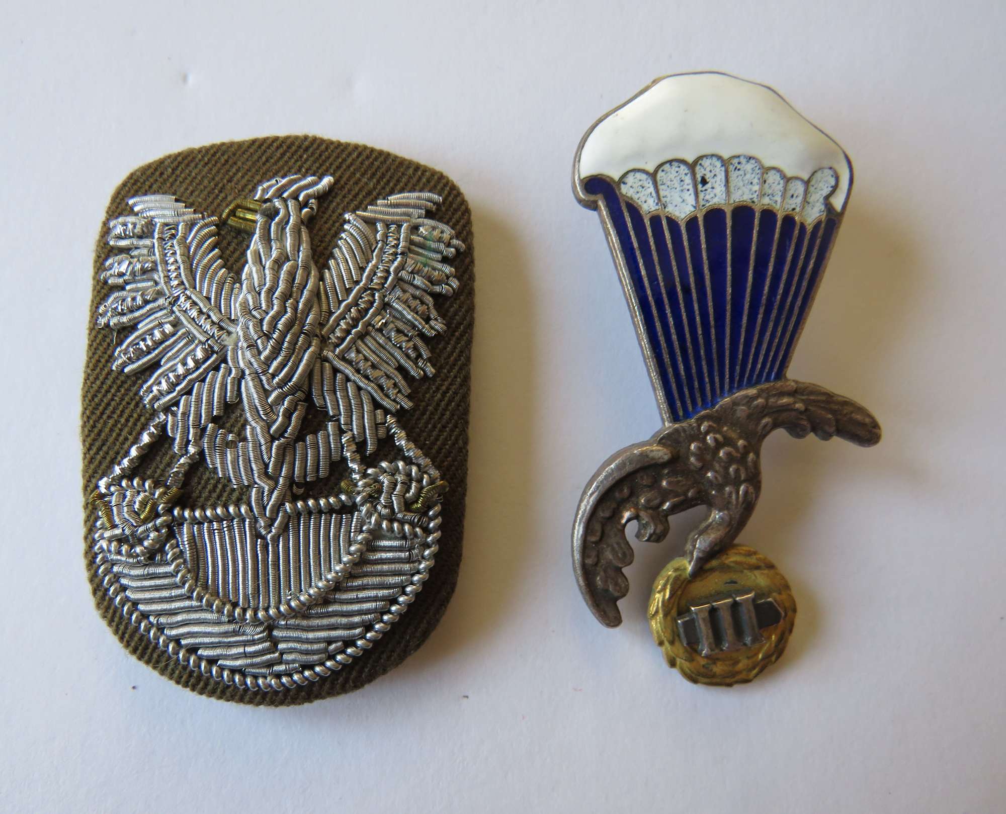 Two Post War Polish Badges