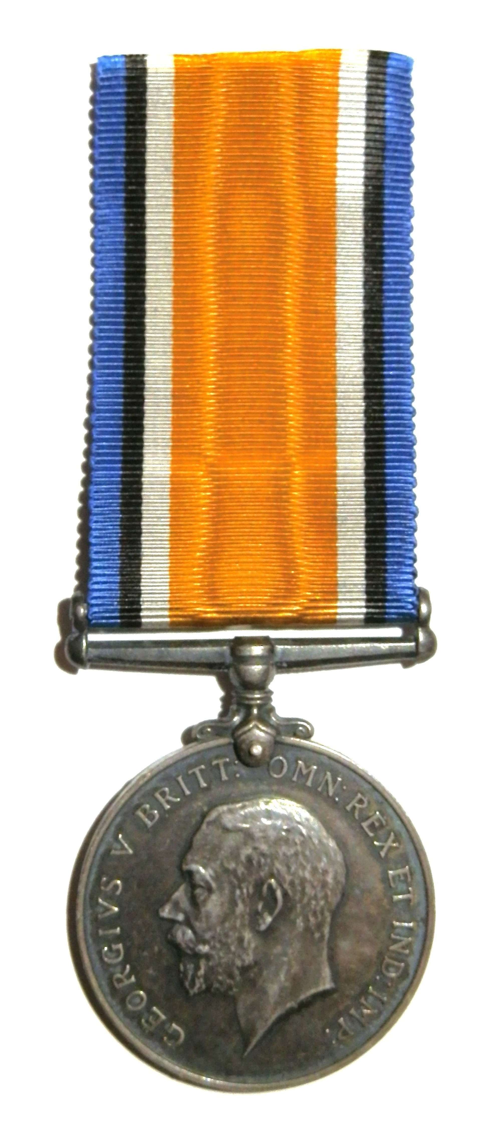 British War Medal. Sjt M. Hubbard. Canadian G.A. Died