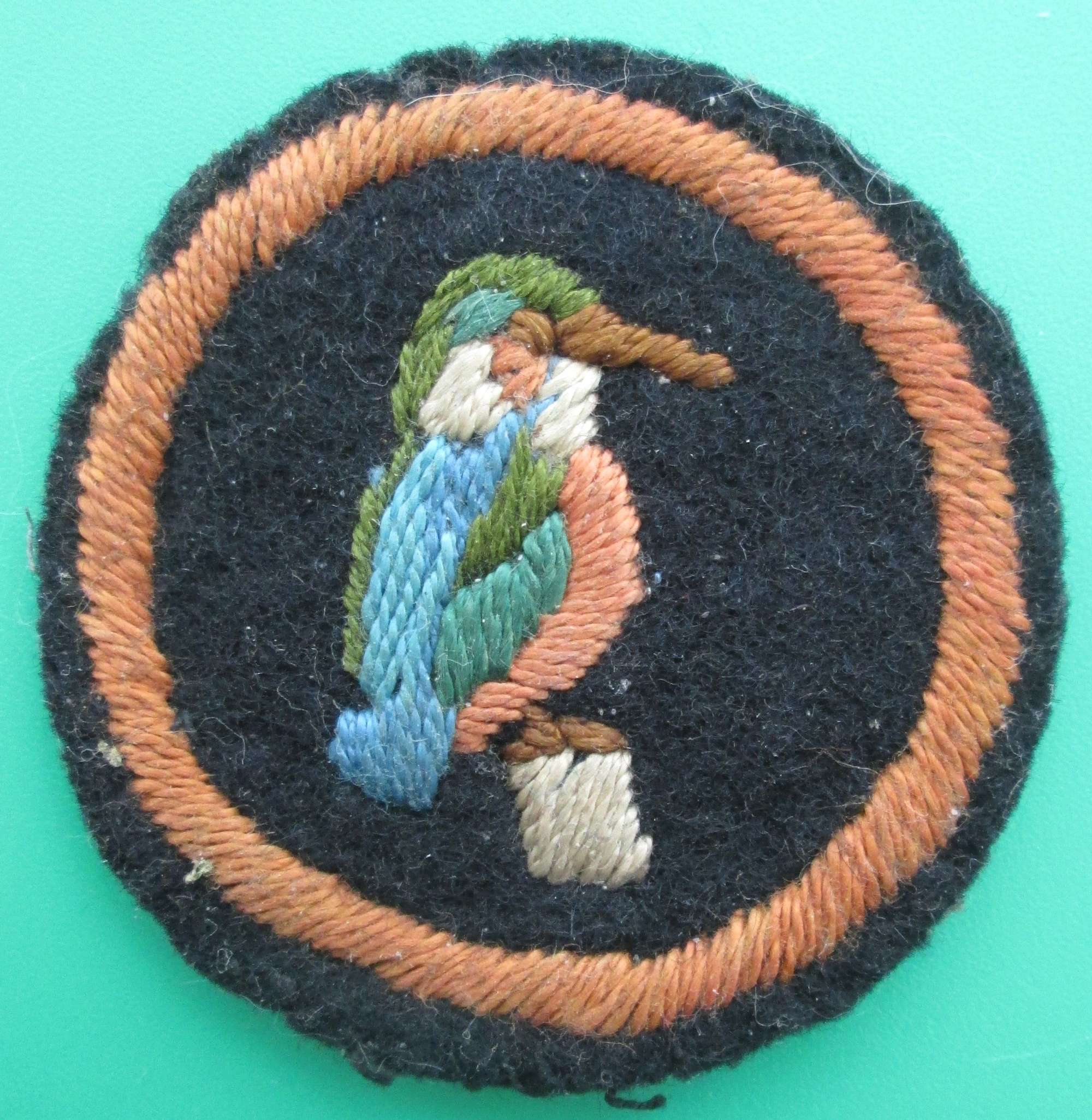 A GIRL GUIDE KINGFISHER PATCH