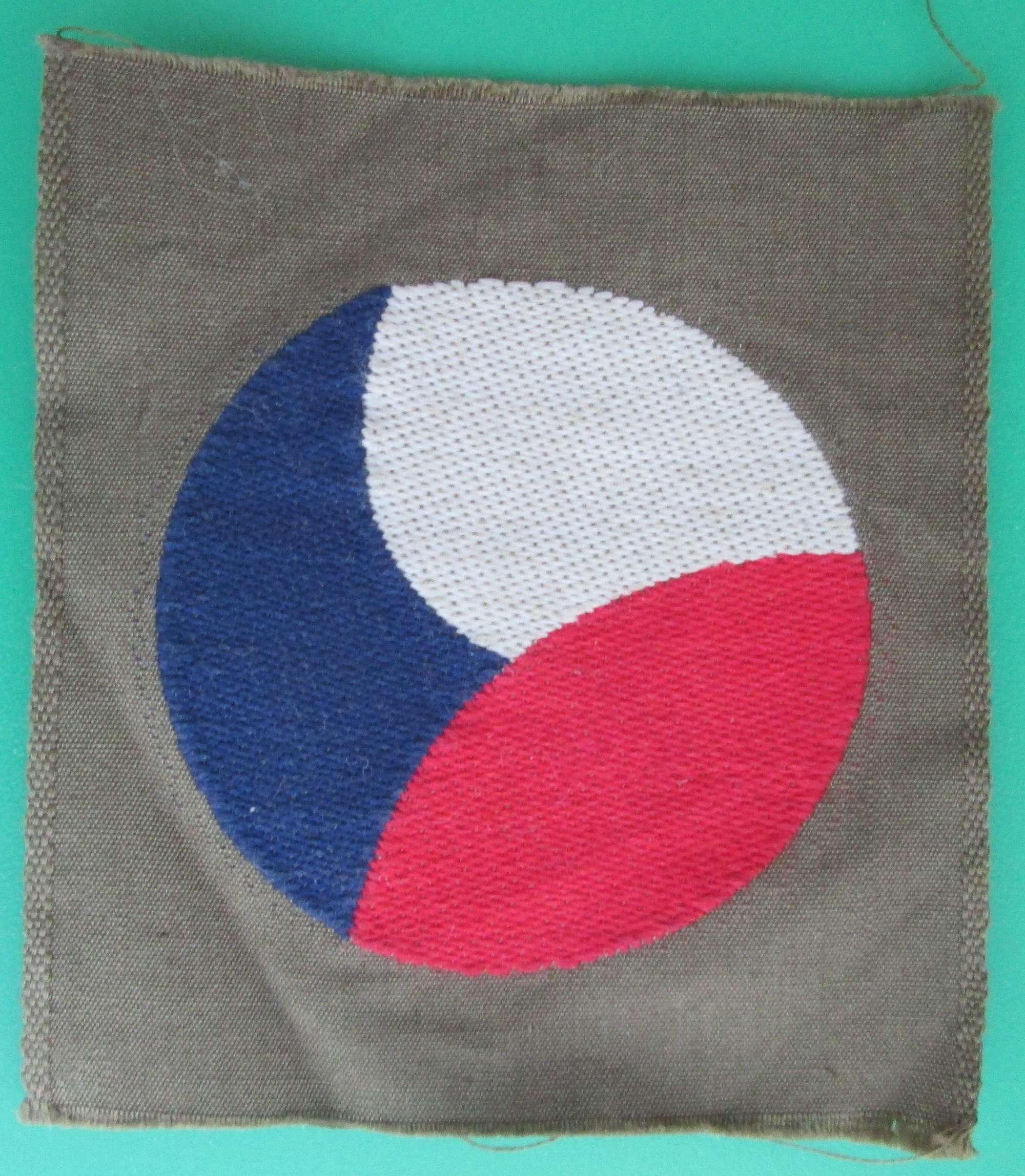 A WWII FREE FORCES CZECH FORMATION SIGN