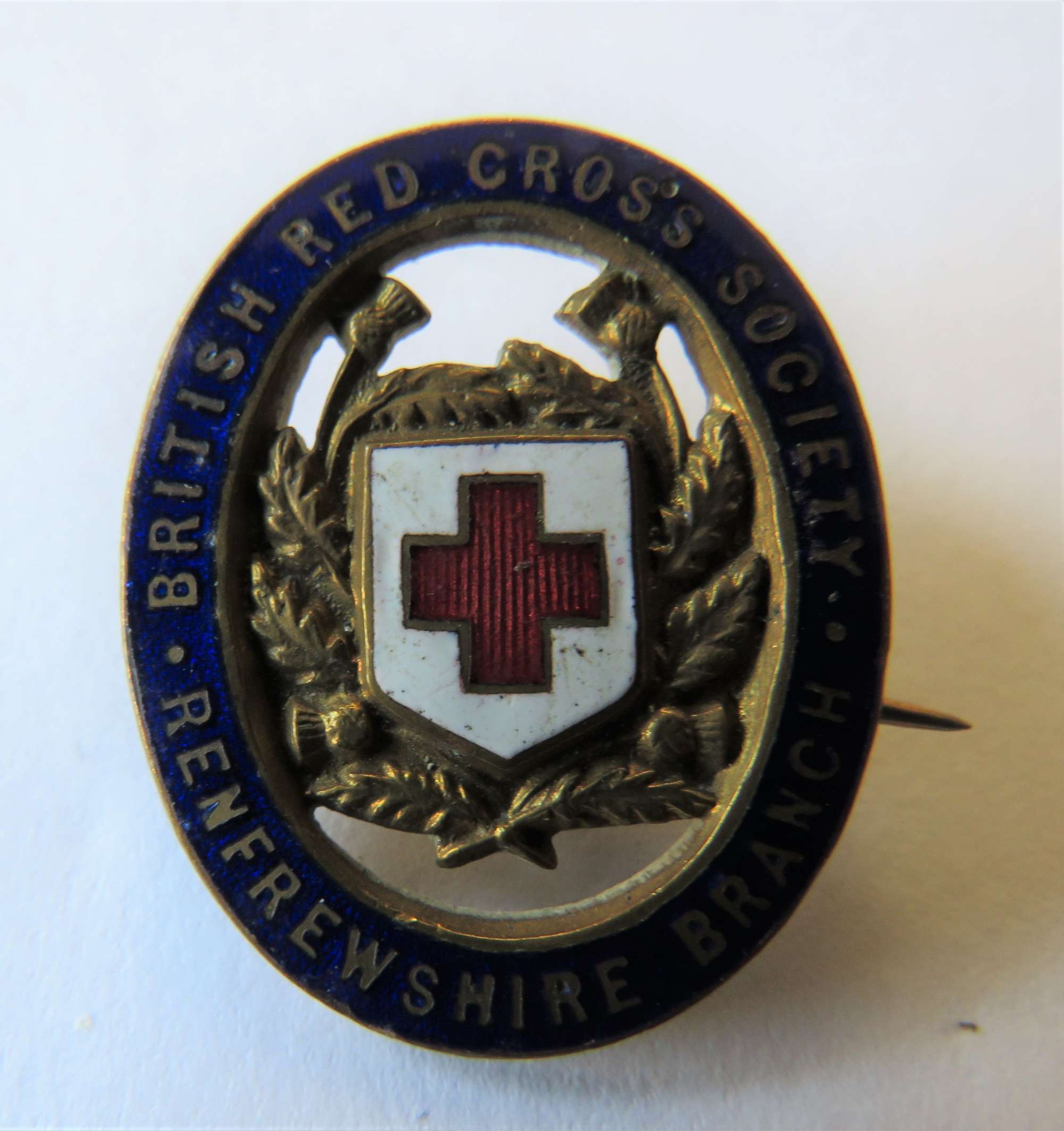 British Red Cross Renfrewshire Lapel Badge