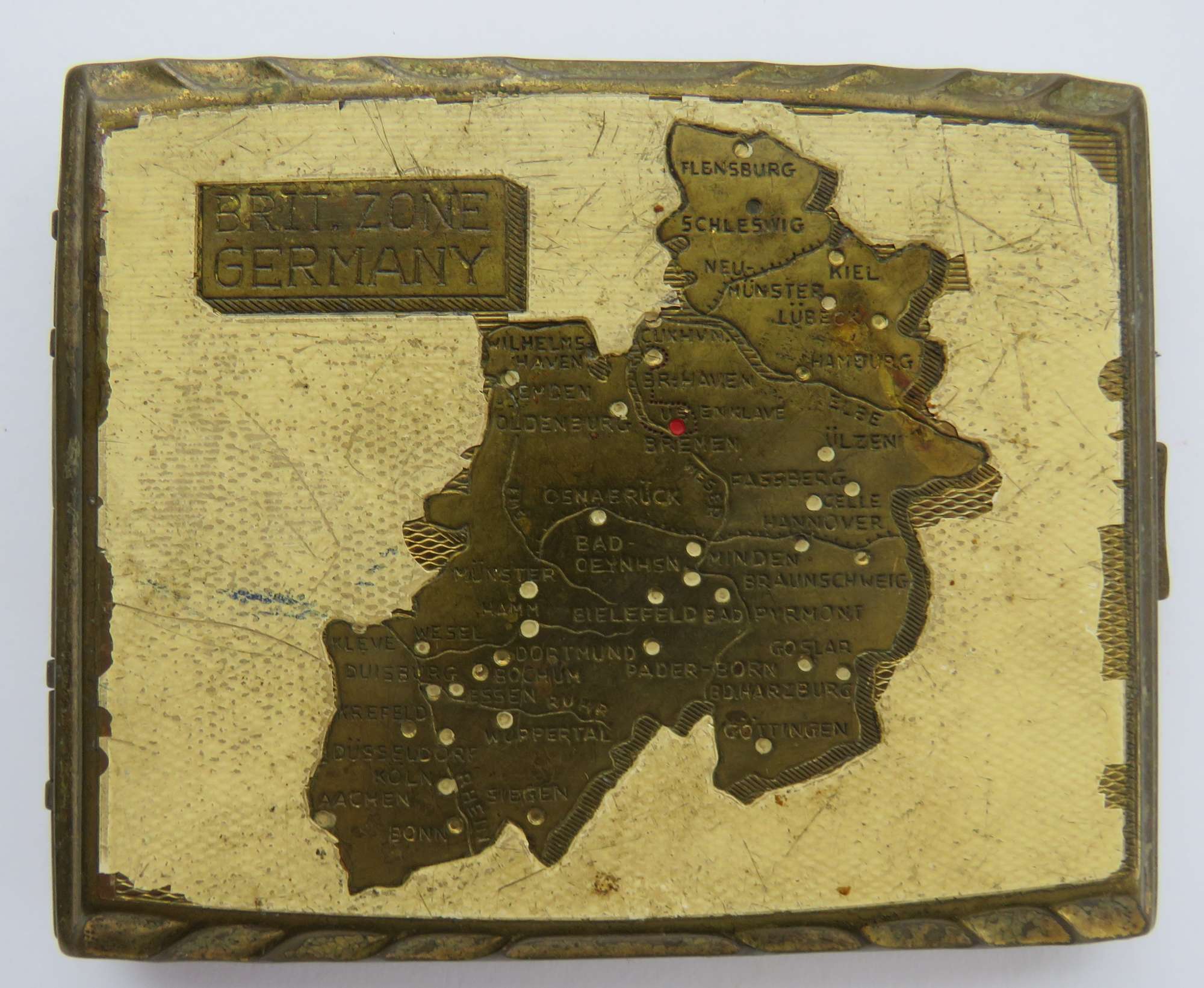1945 British Occupational Zone of Germany Cigarette Case