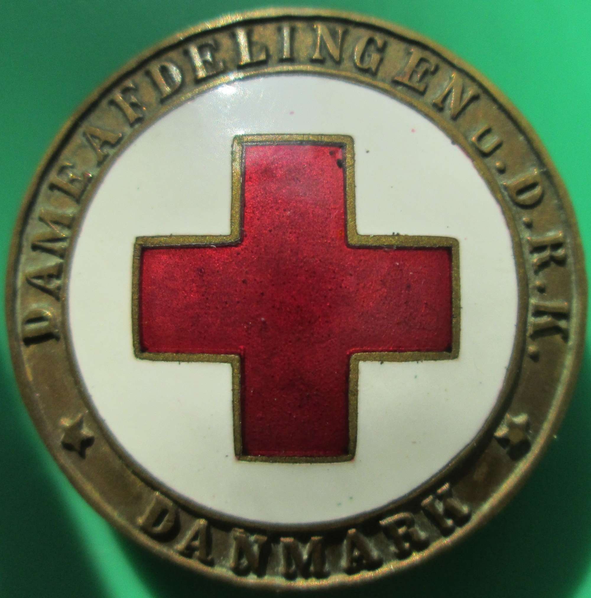 A DENMARK WWI PERIOD RED CROSS PIN BADGE