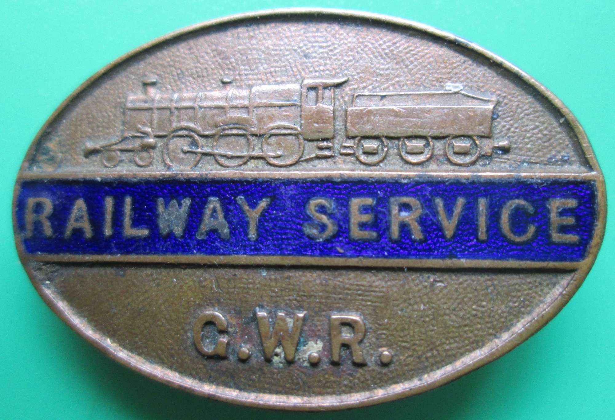 A RAILWAY SERVICE GREAT WESTERN RAILWAY BADGE