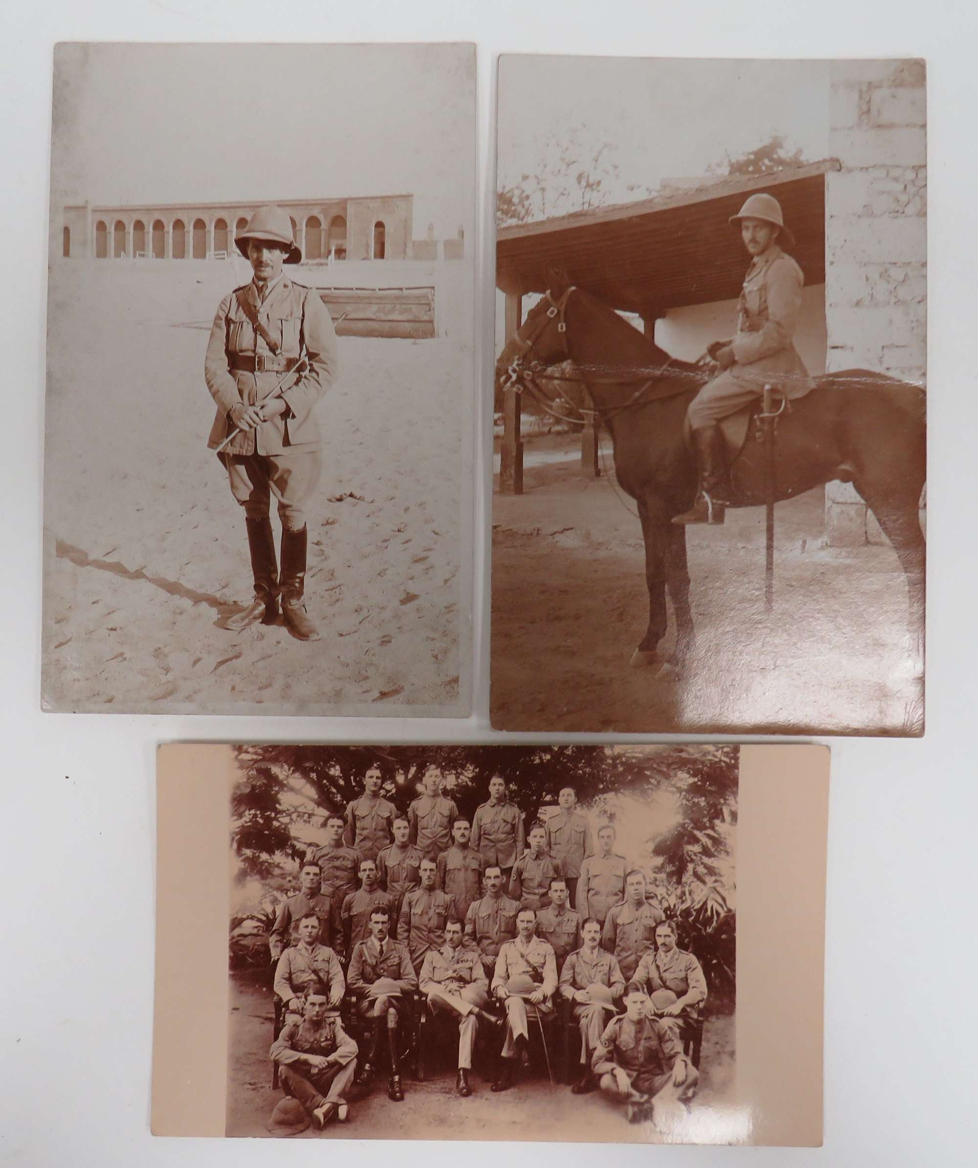 Set of 3 WW 1 Officer Photos