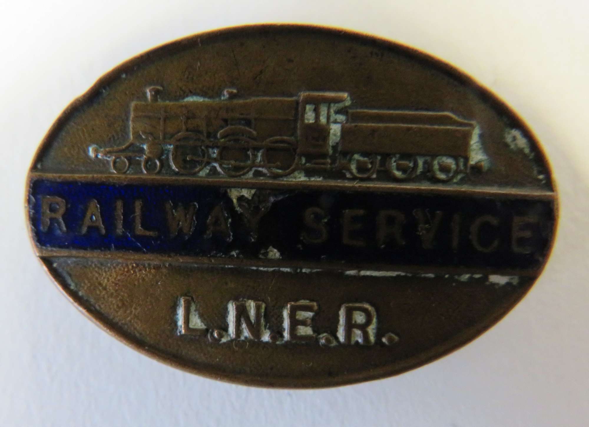 L.N.E.R. Railway Service Lapel Badge