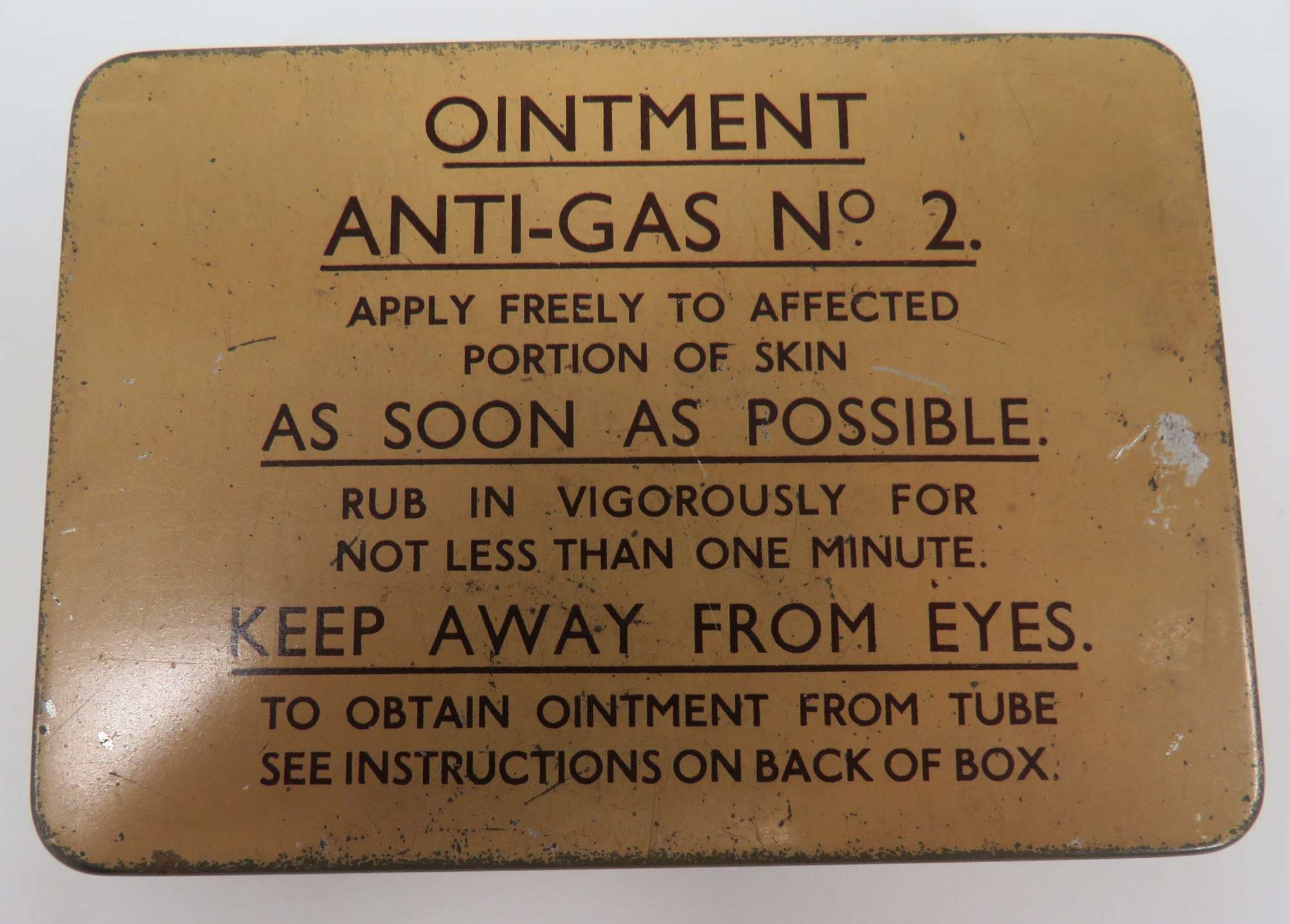 Anti Gas Ointment Tin and Contents