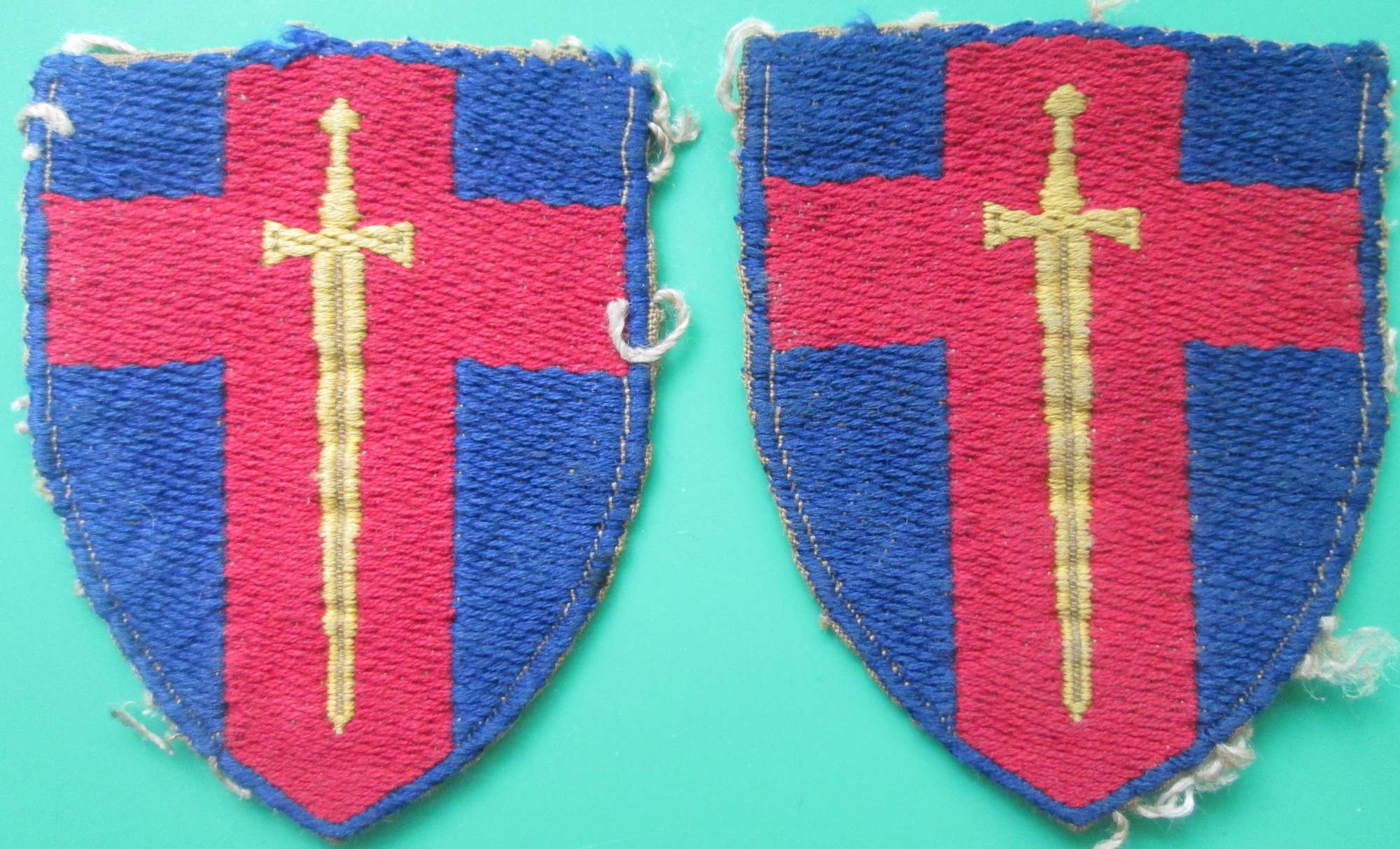 A PAIR OF RHINE ARMY TROOPS FORMATION SIGNS