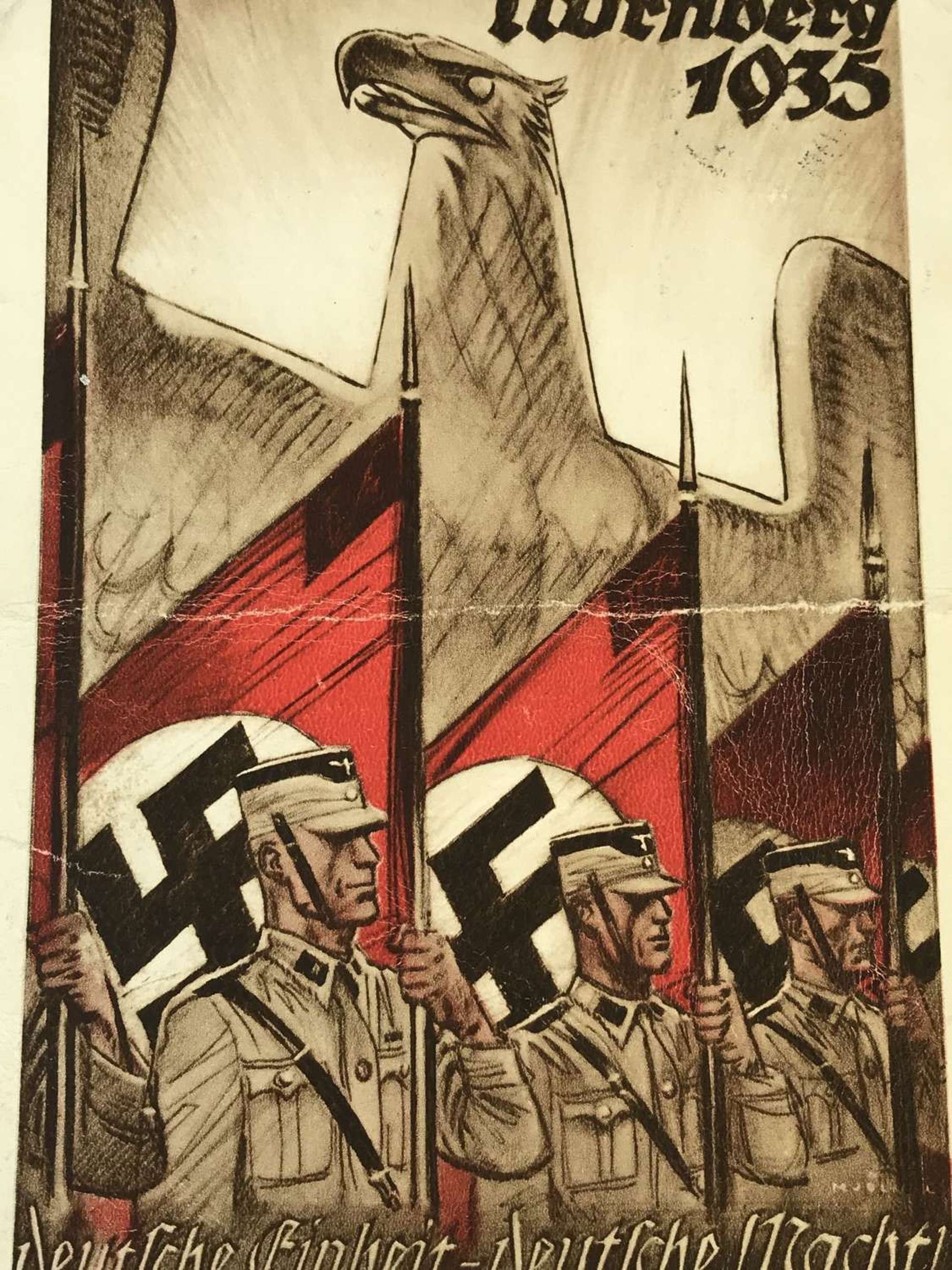 Nuremberg rally postcard dated 1935