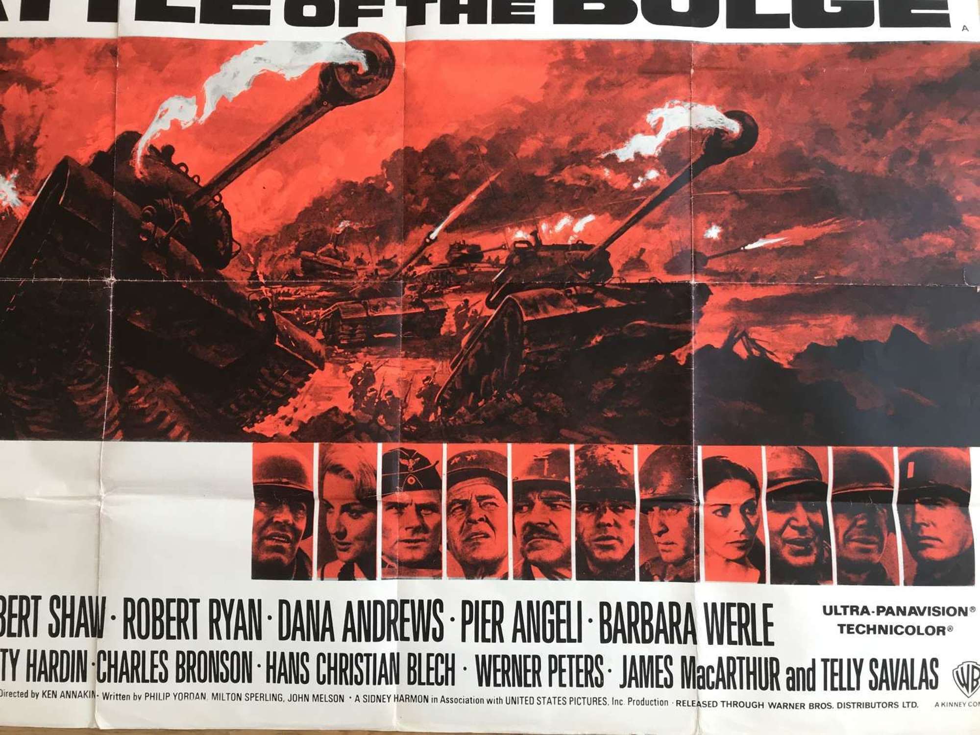 Battle of the bulge film poster dating from 1965