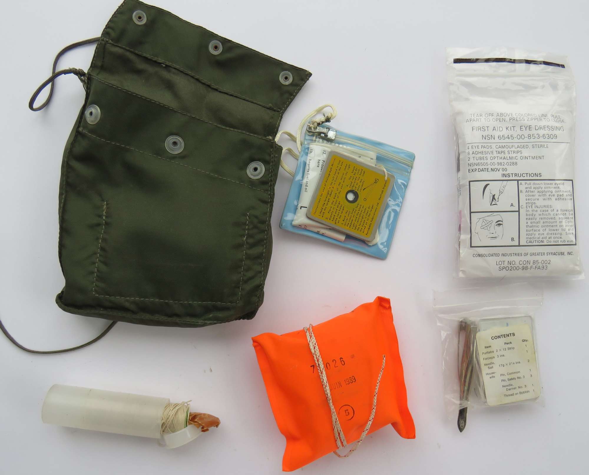 Post War British R.A.F Survival Kit