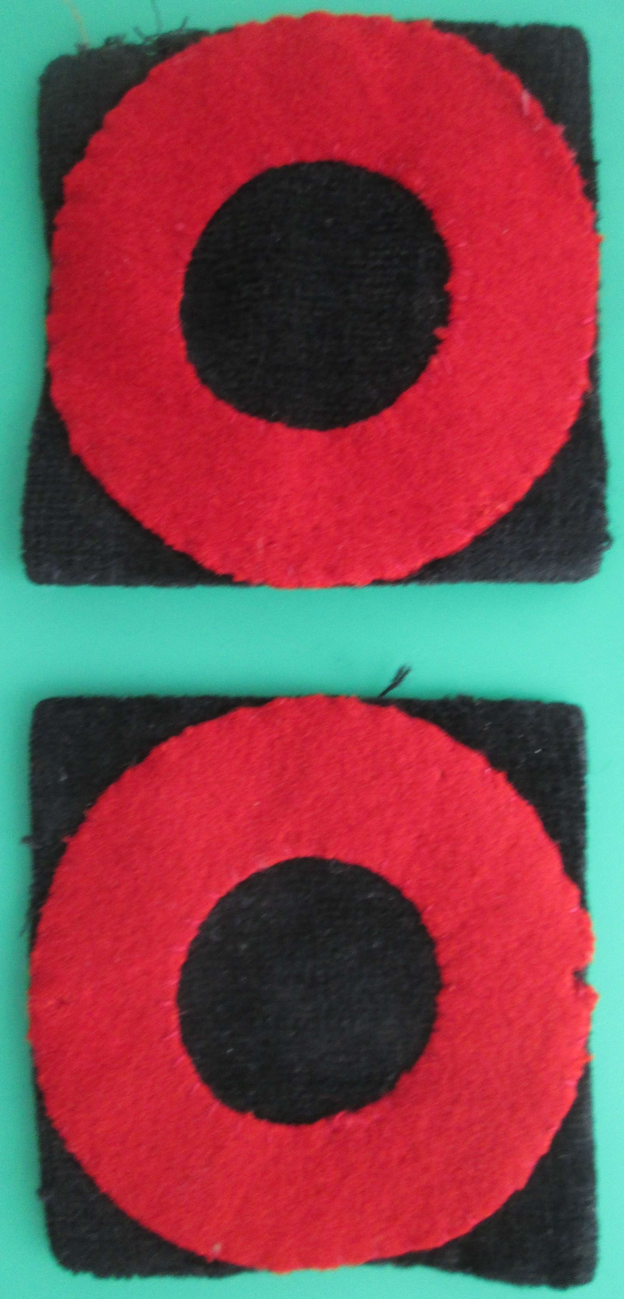 A PAIR OF 72ND INDIAN DIVISION FORMATION PATCHES PRICE IS EACH