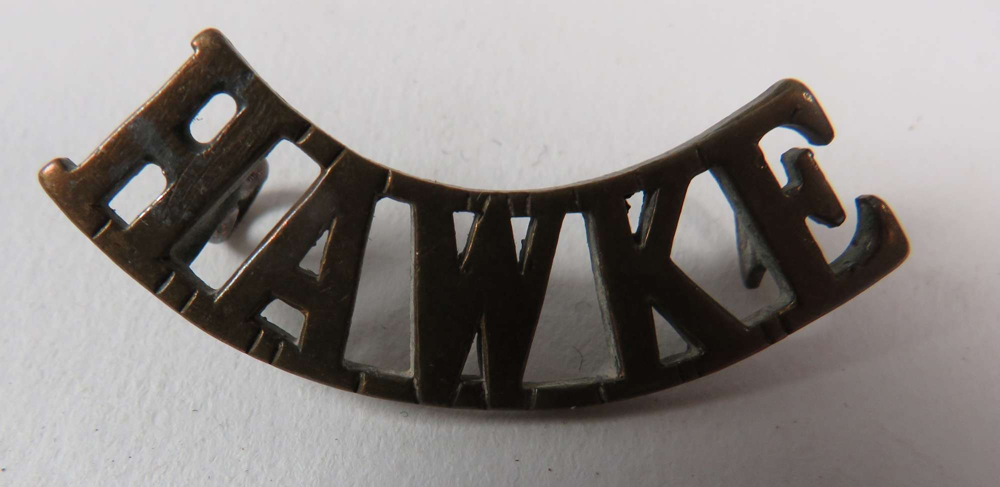 WW1 Hawke Royal Naval Division Brass Title