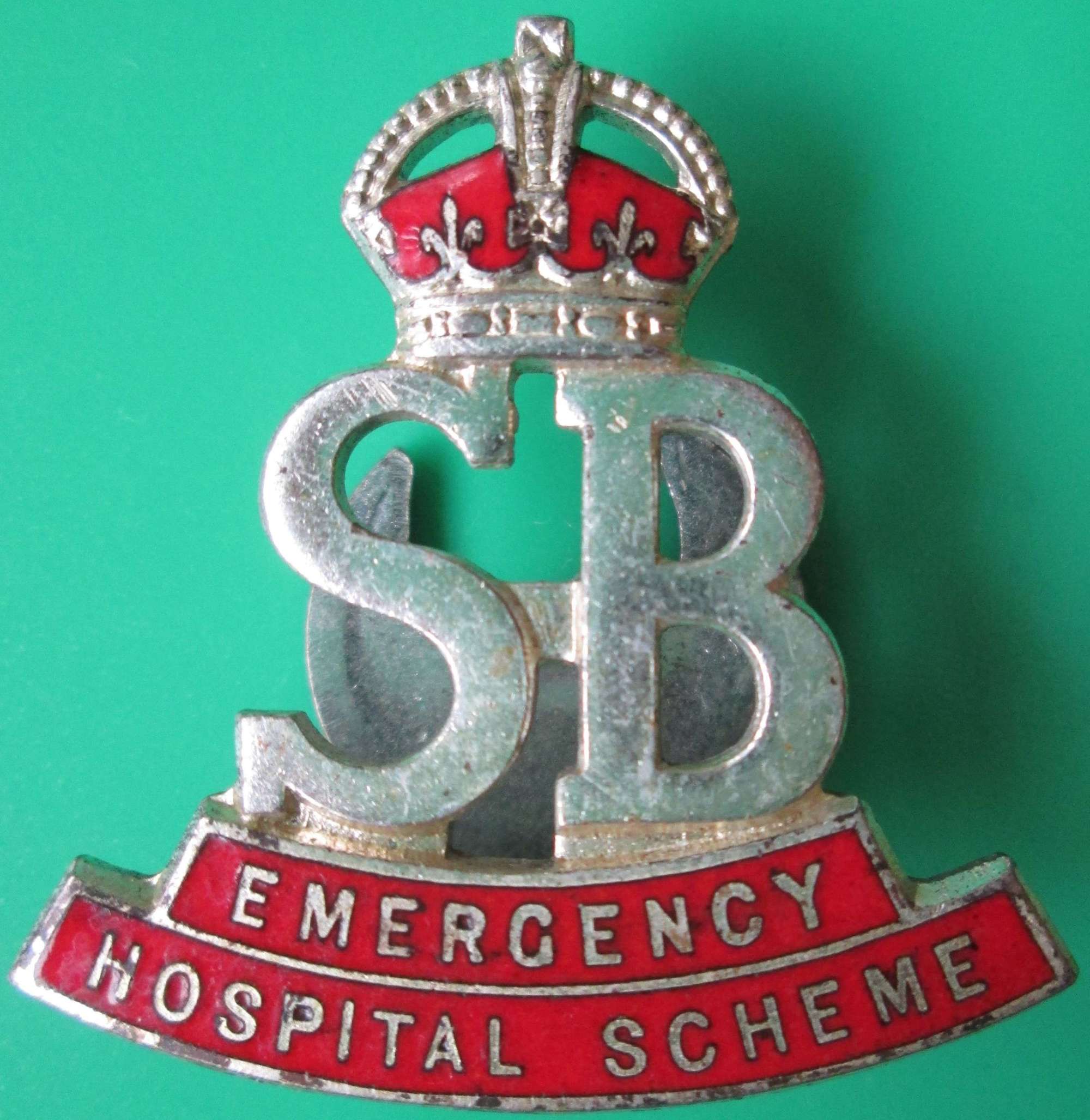 A LAPEL BADGE FOR STRETCHER BEARERS,THE EMERGENCY HOSPITAL SCHEME