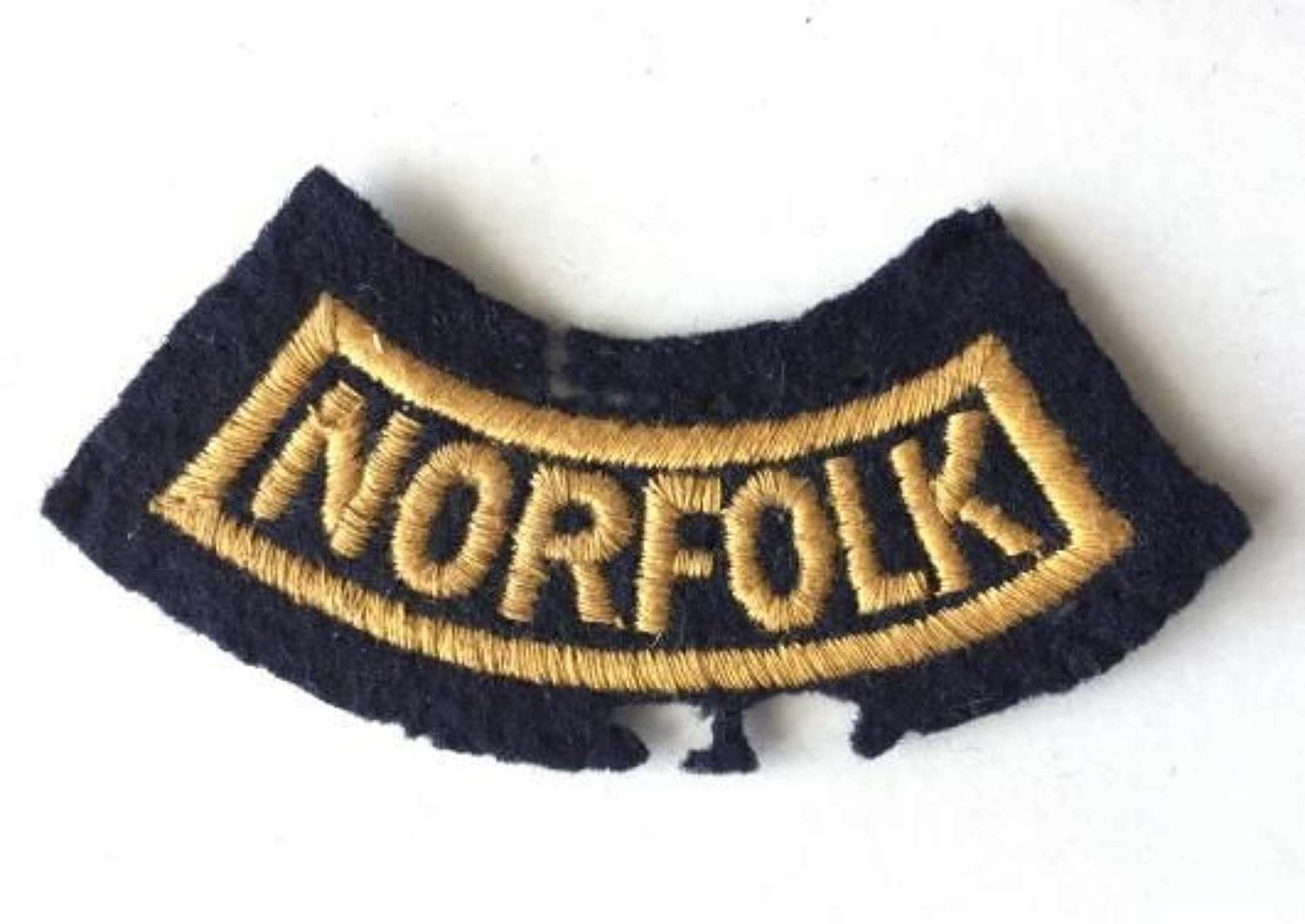Original WW2 Era Civil Defence 'Norfolk' Area Title