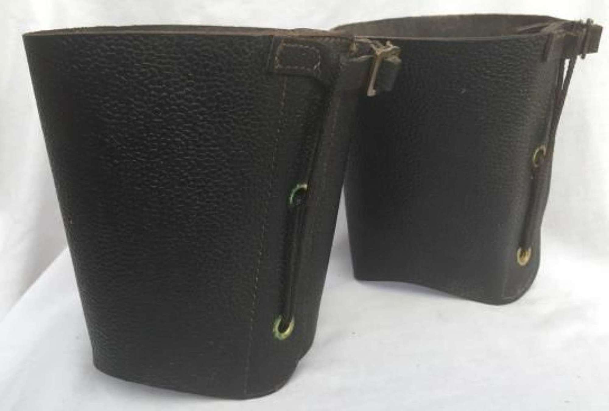 WW2 Civil Defence Leather Anklets