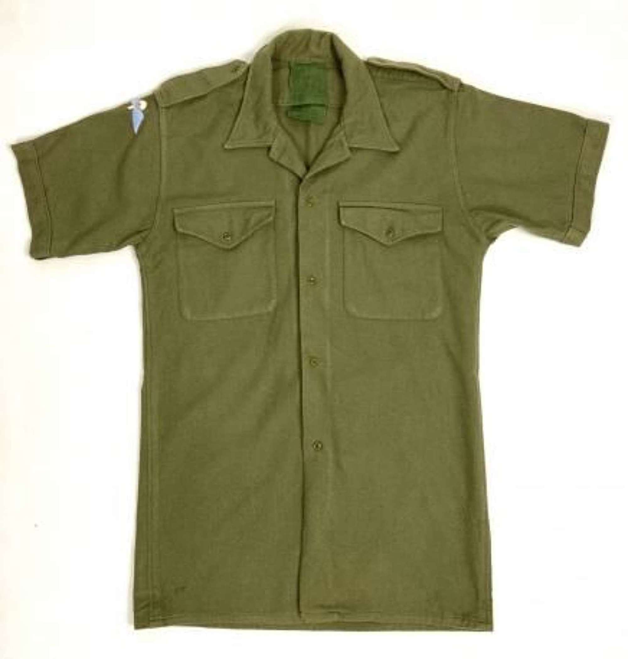 Original 1970s British Army Shirt with Parachute Qualification Wing
