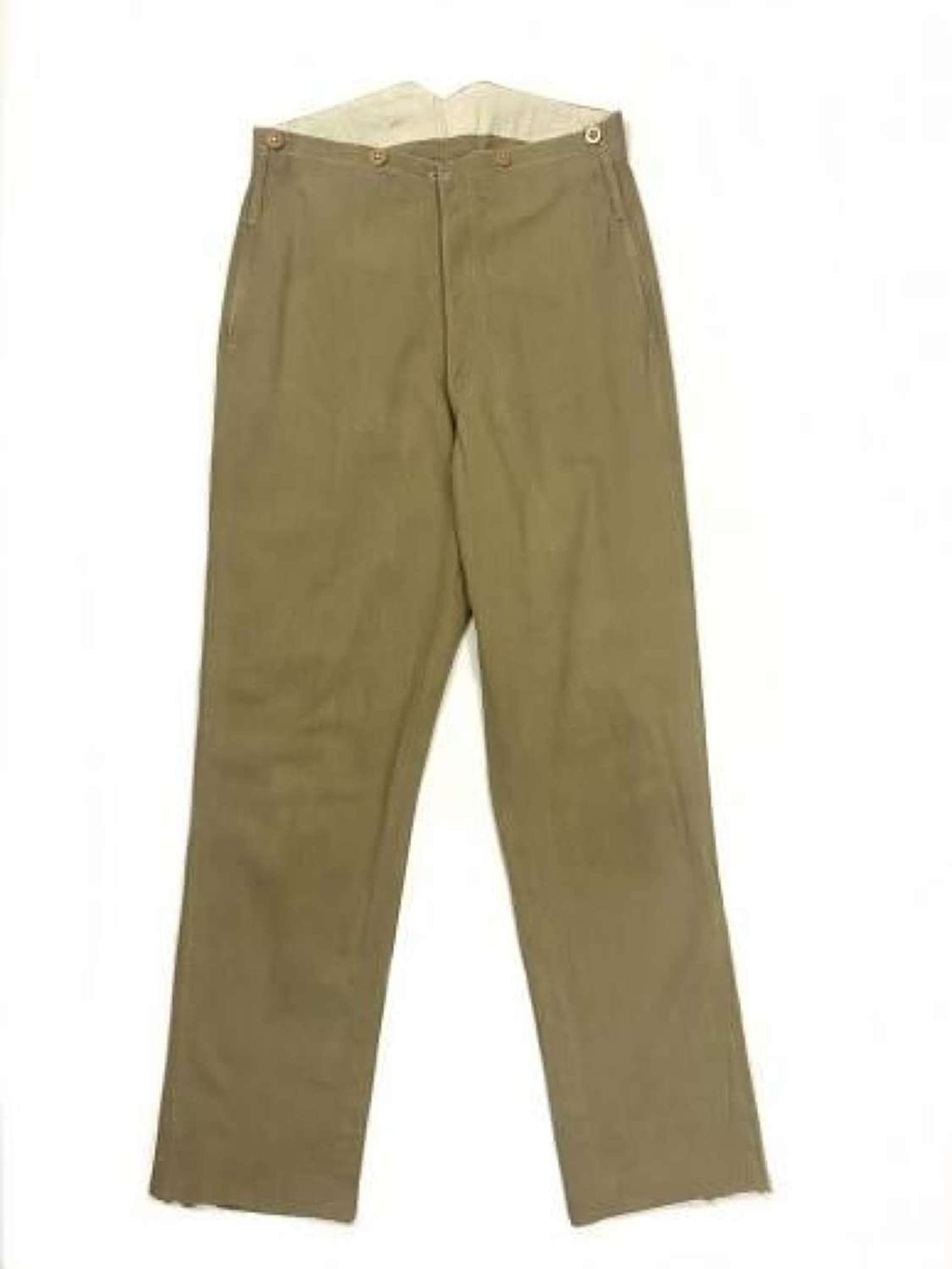 Scarce Early 20th Century British Officers Khaki Drill Trousers