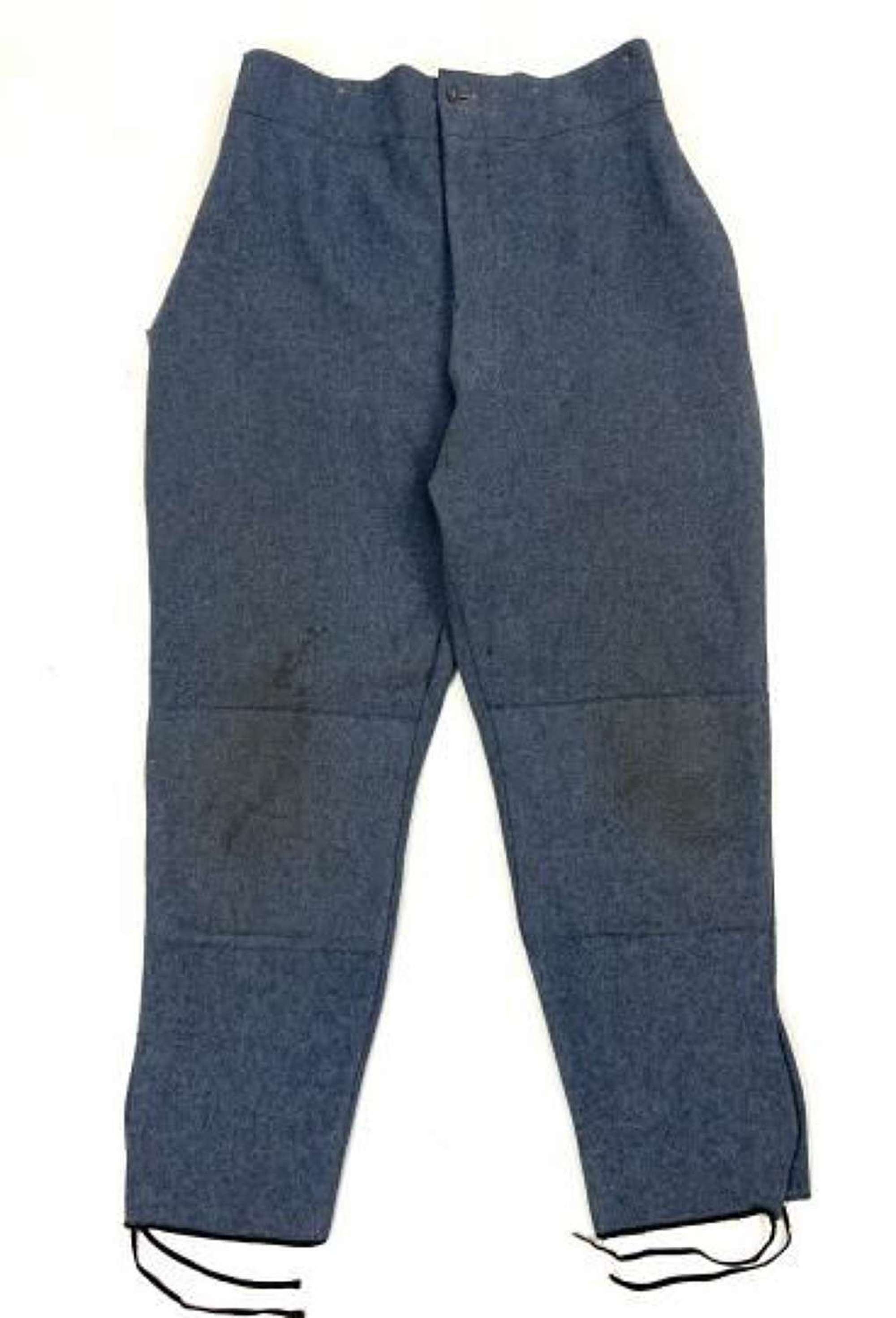 Original Great War French Army Horizon Blue Enlisted Men's Trousers