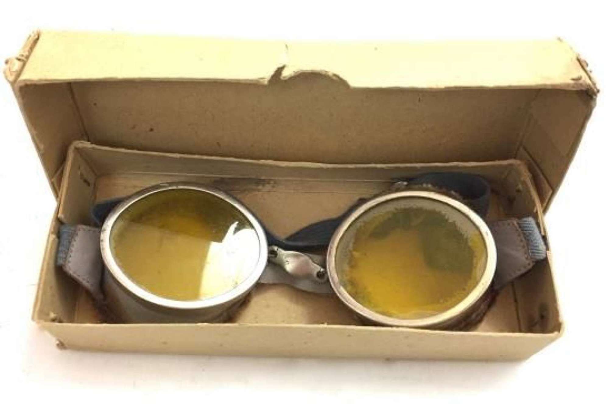 Original Round British Army MT Goggles - Yellow Lenses