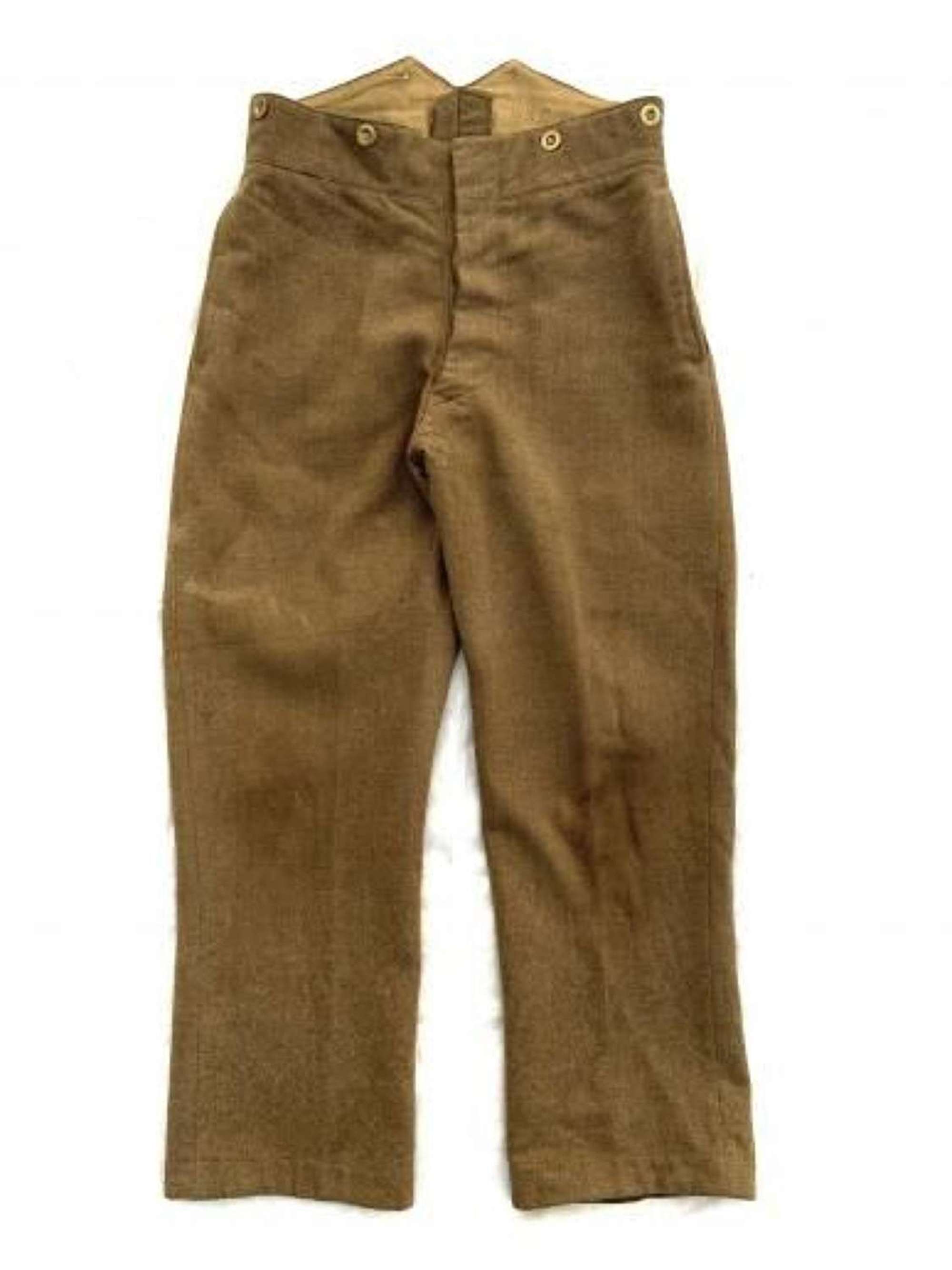 Original 1942 Dated British Army Service Dress Trousers