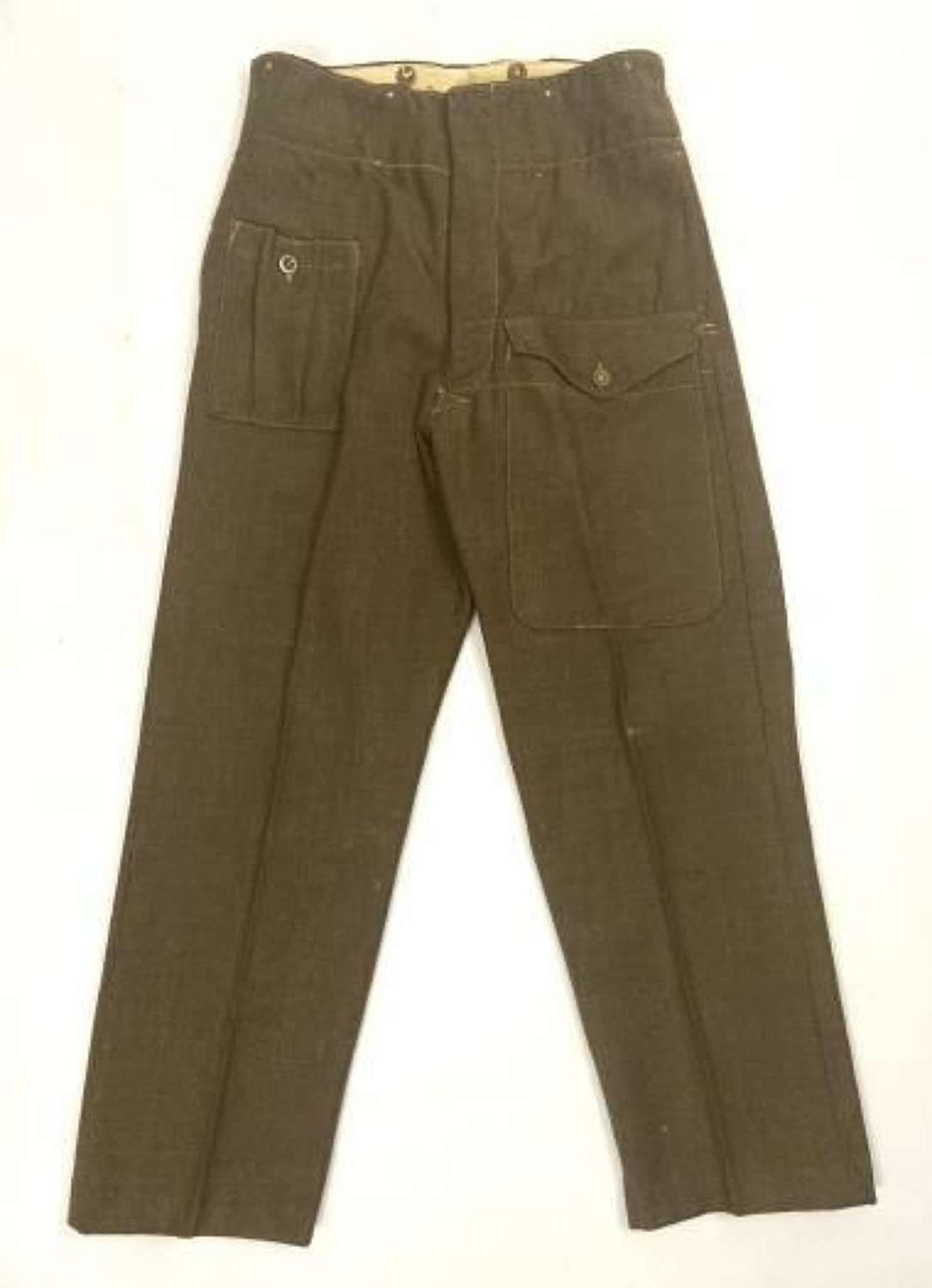 Original 1945 Dated 1940 Pattern (Austerity) Battledress Trousers