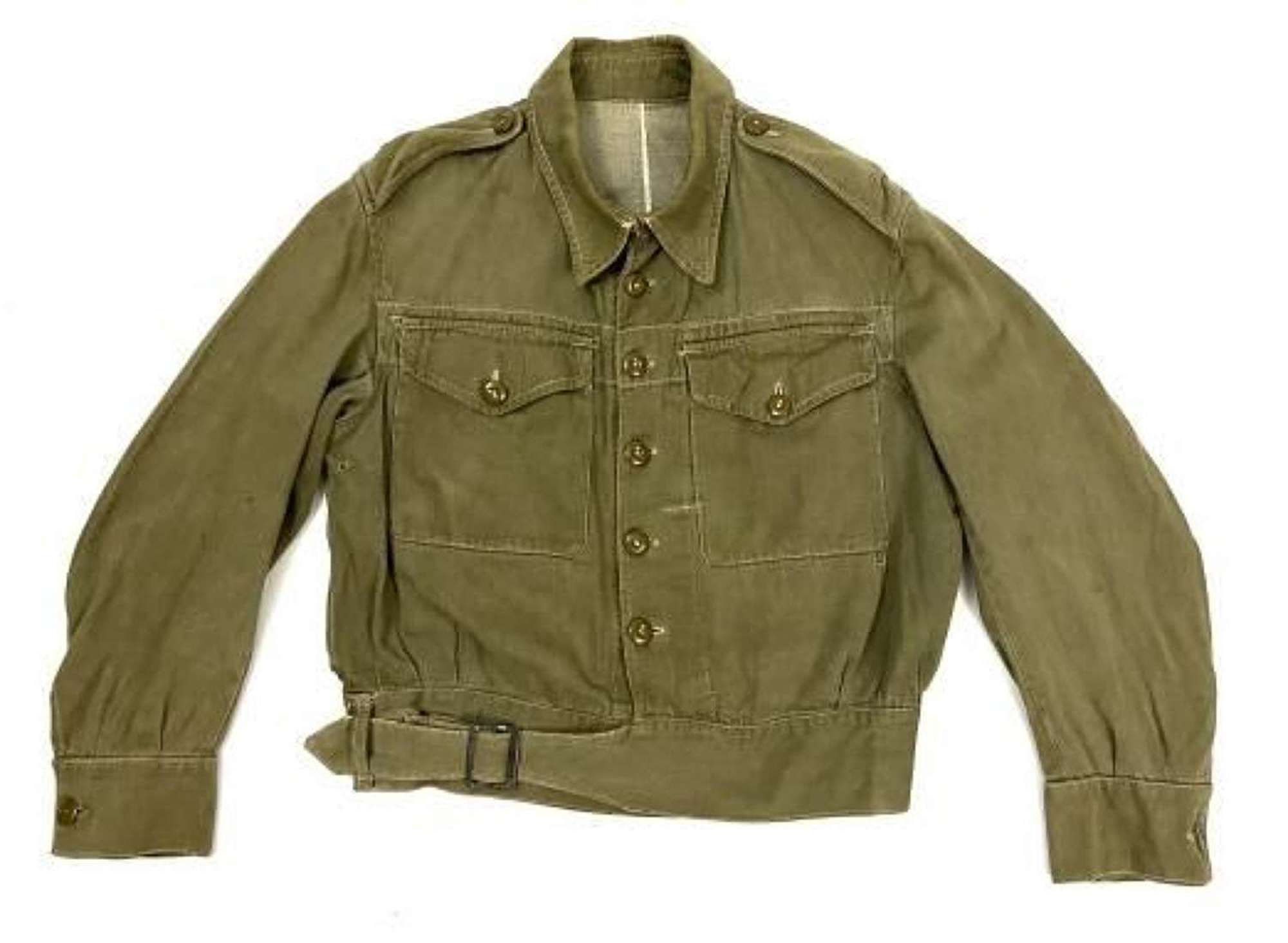 Original 1945 Dated British Denim Battledress Blouse - Size No. 4
