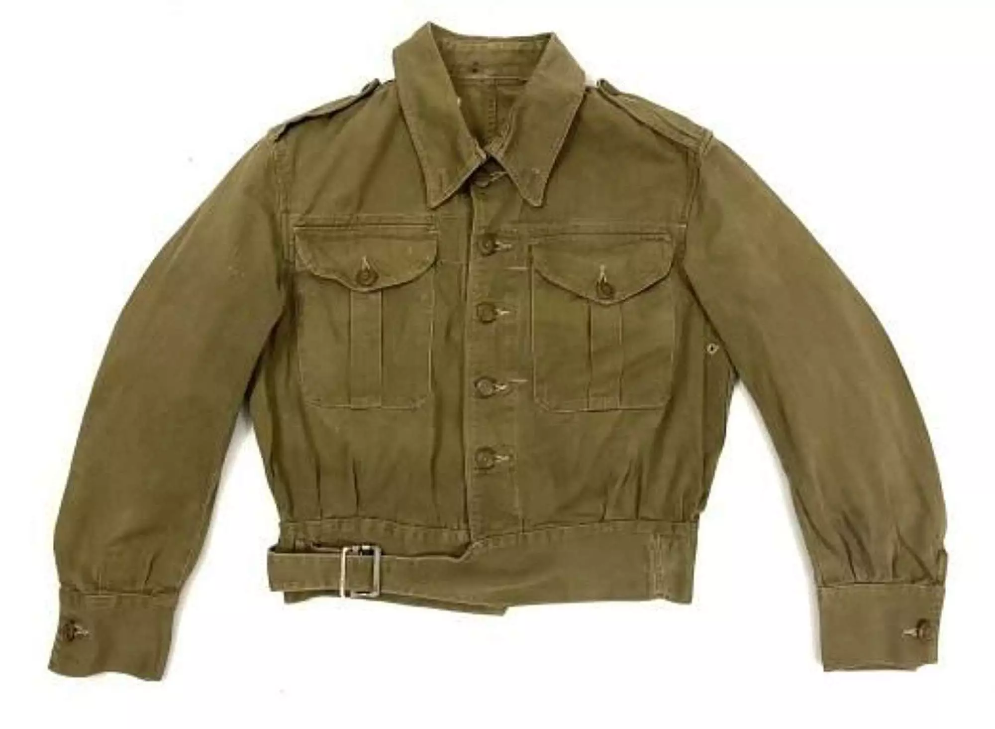 Original Early WW2 British Army Denim Battledress Blouse - Size 1 