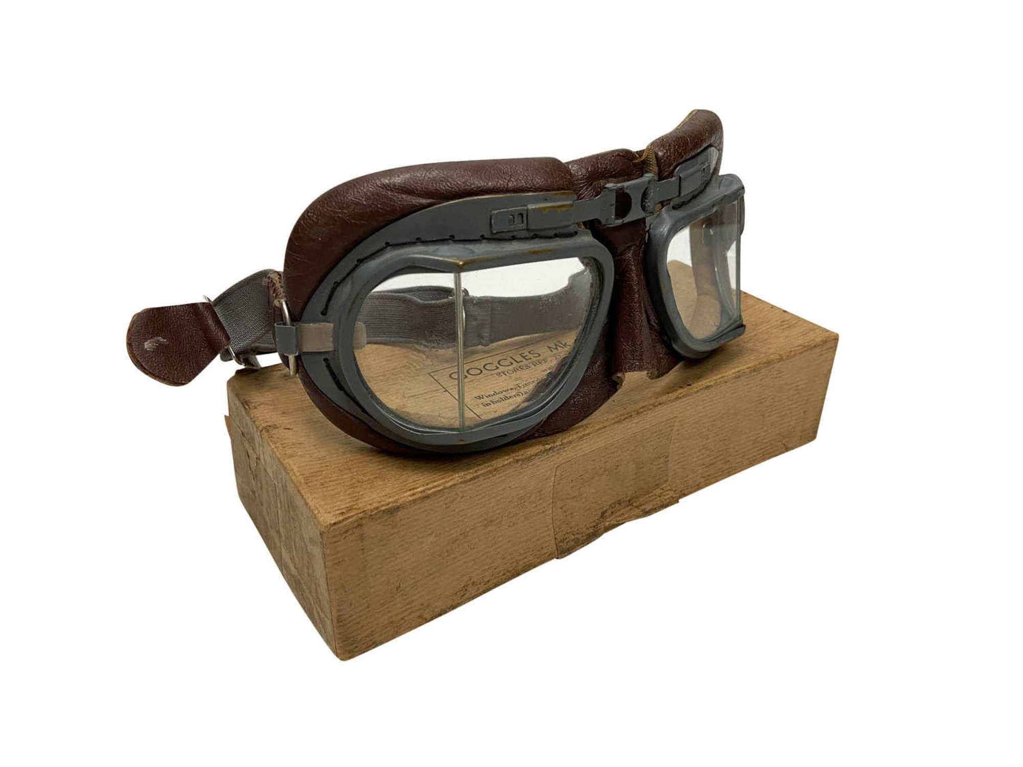 Original RAF MK VIII Flying Goggles + Box