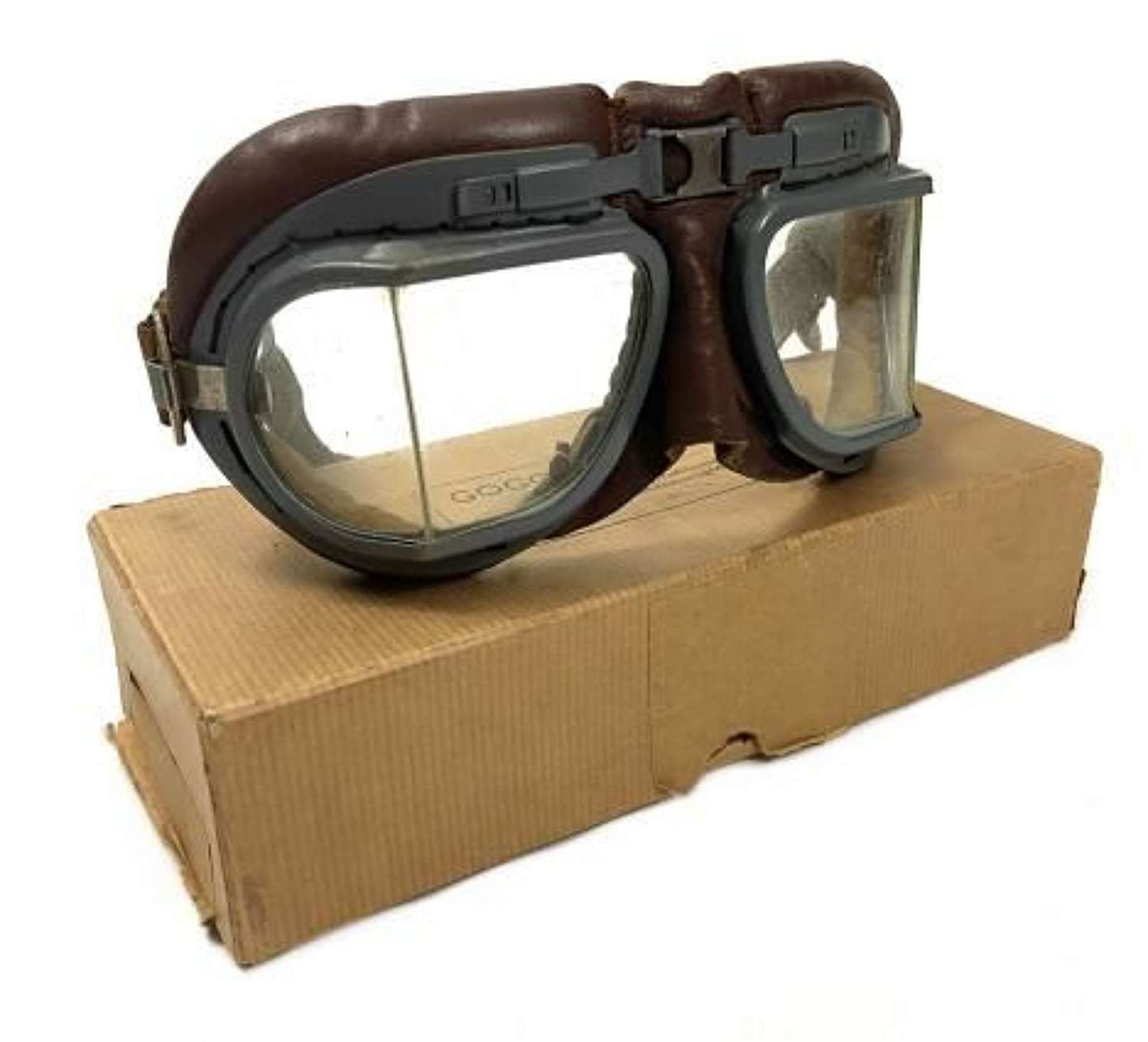 Original RAF MK VIII Flying Goggles + Box