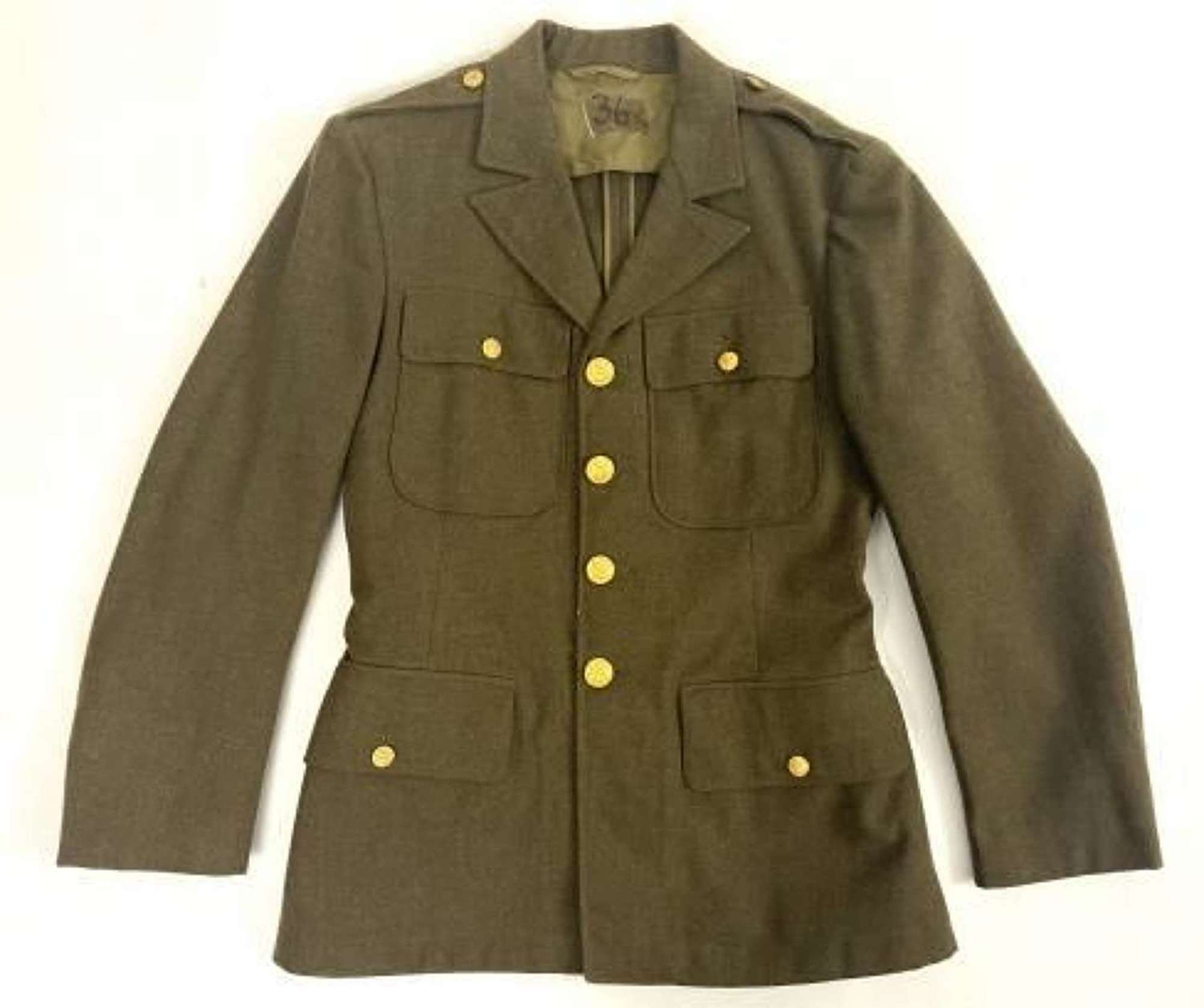 Original 1940 Dated US Enlisted Men's Tunic - Size 36