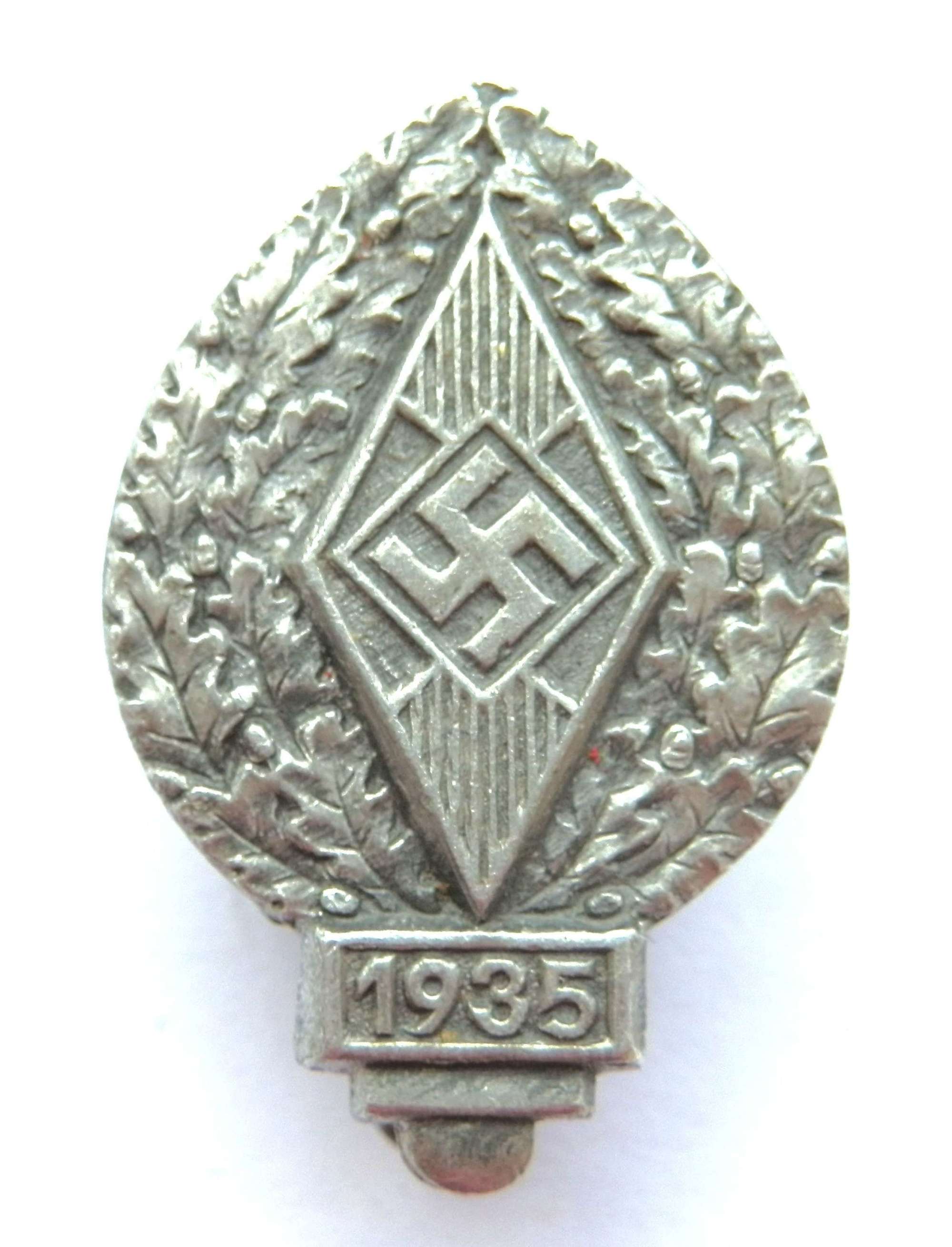 Hitler Youth Sports Pin Badge.