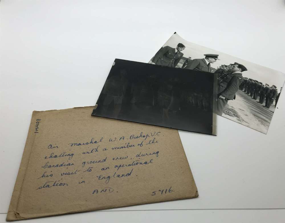 Glass slide negative of Billy Bishop VC