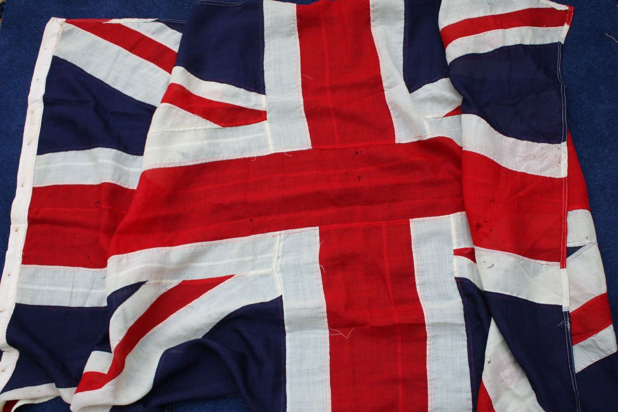 ORIGINAL BRITISH UNION JACK FLAG. LARGE SIZE VINTAGE