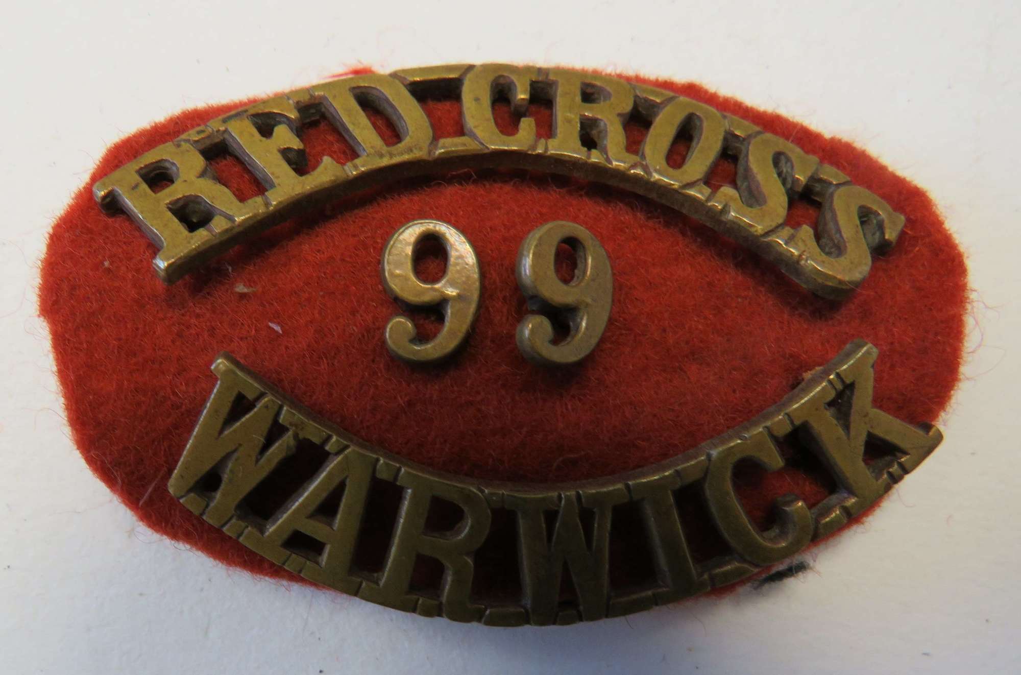 Warwick Red Cross Shoulder Title