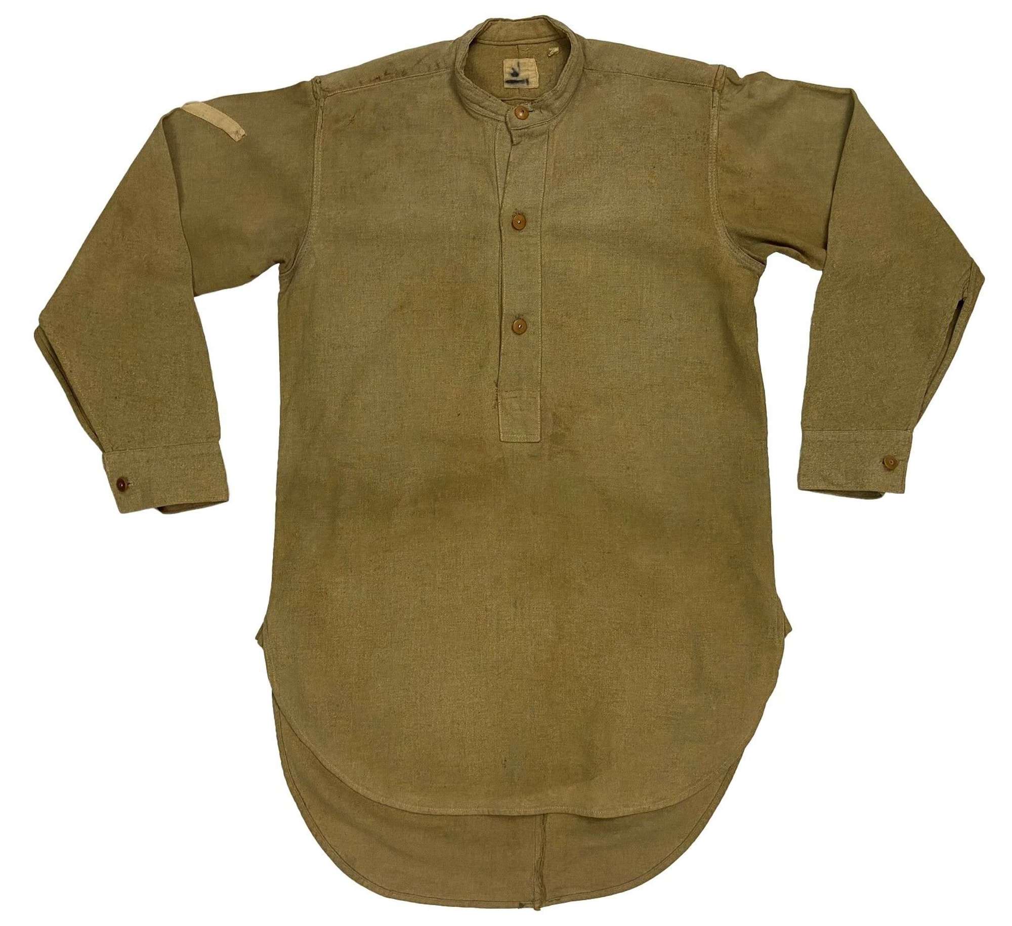 Original WW2 British Army Lance Corporals Collarless Shirt