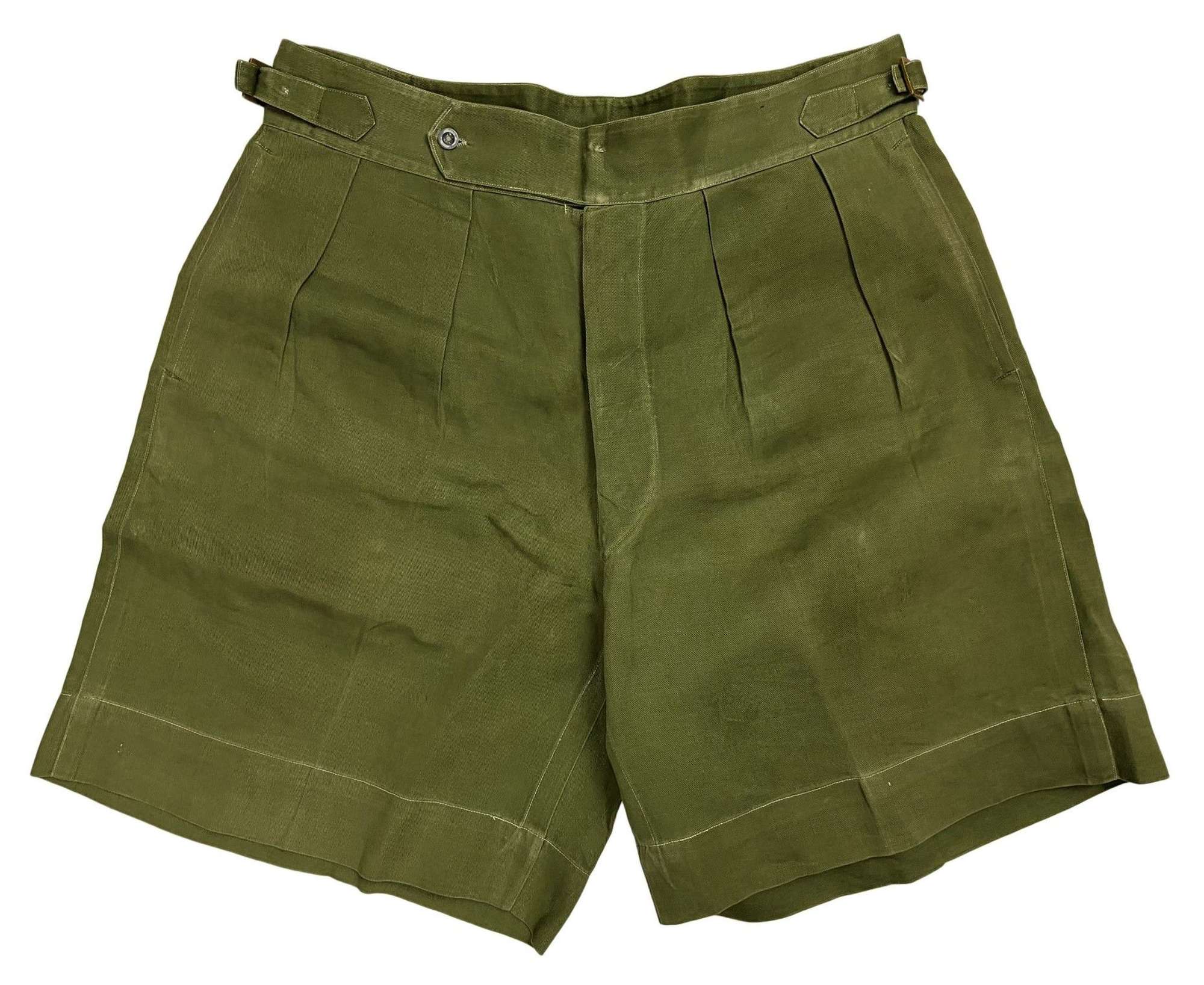 Original 1940s British Theatre Made Jungle Green Shorts
