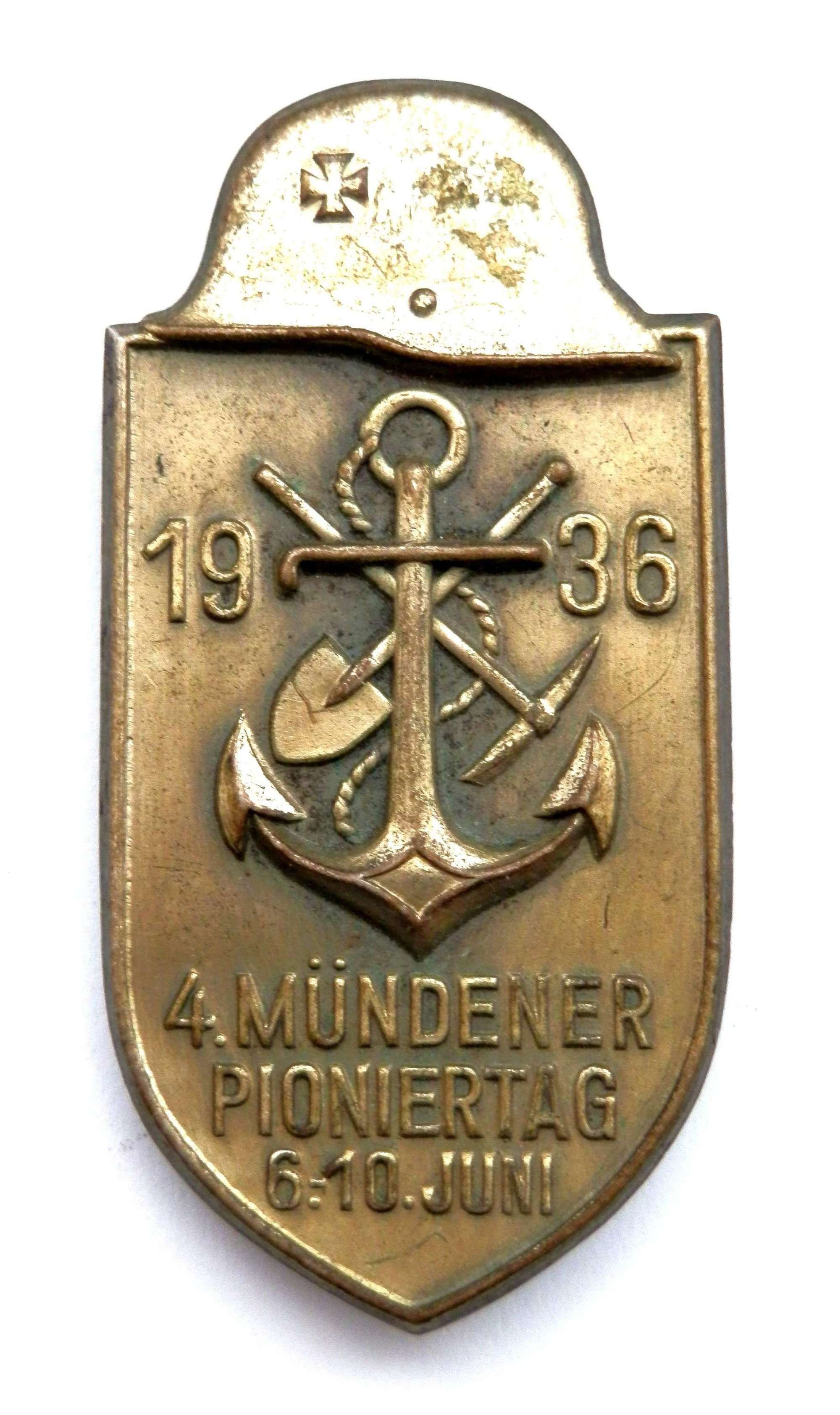 '4. Mündener Pioniertag - 6.-10. Juni 1936’ Day Badge.