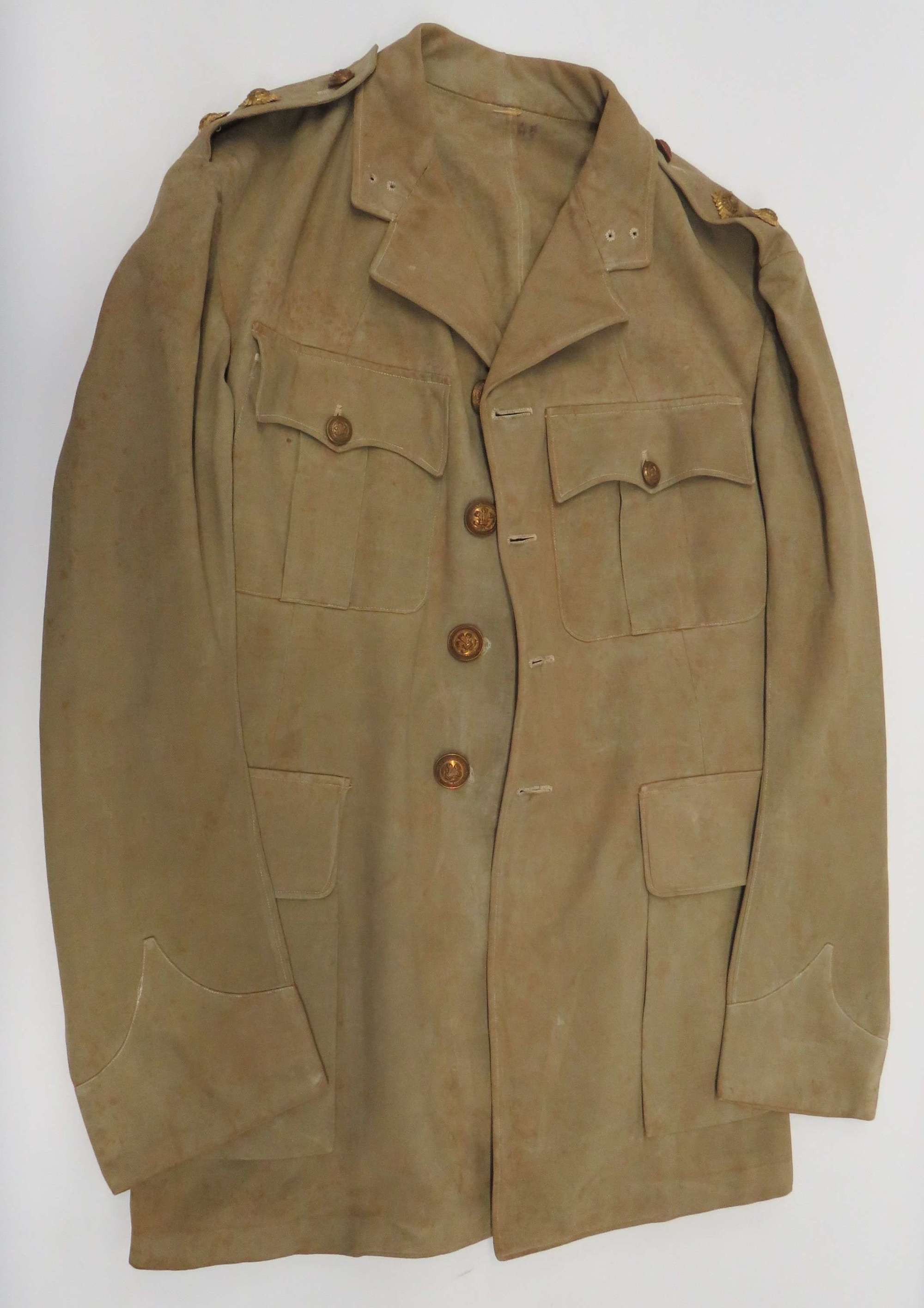 WW1 The Leinster Regiment Officers Tropical Tunic