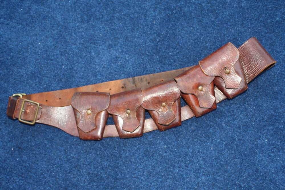 1903 PATTERN LEATHER AMMUNITION BANDOLIER FOR MOUNTED SOLDIERS