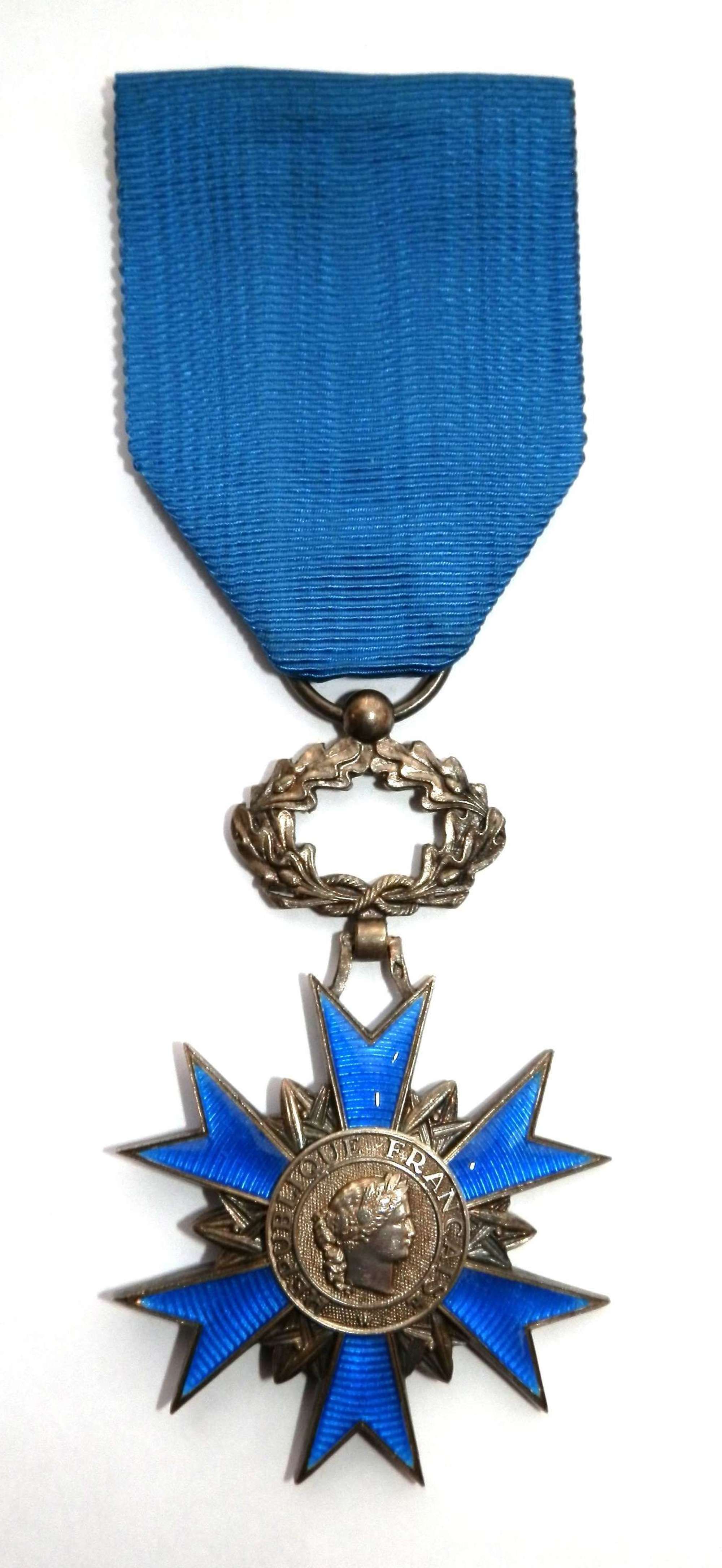 France. Order of National Merit. Circa 1963-. 5th Class.