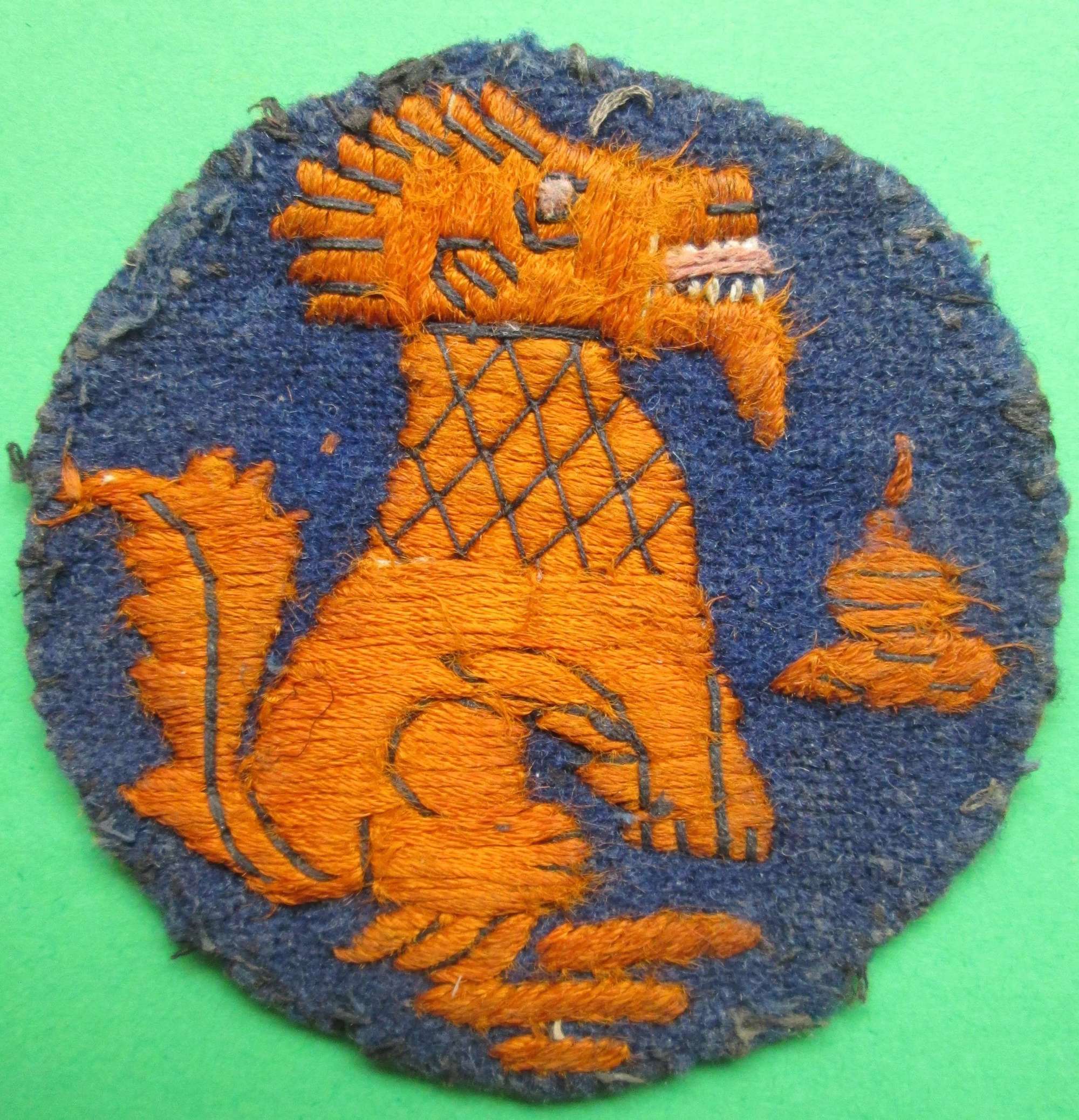 A GOOD WWII CHINDIT ARM PATCH