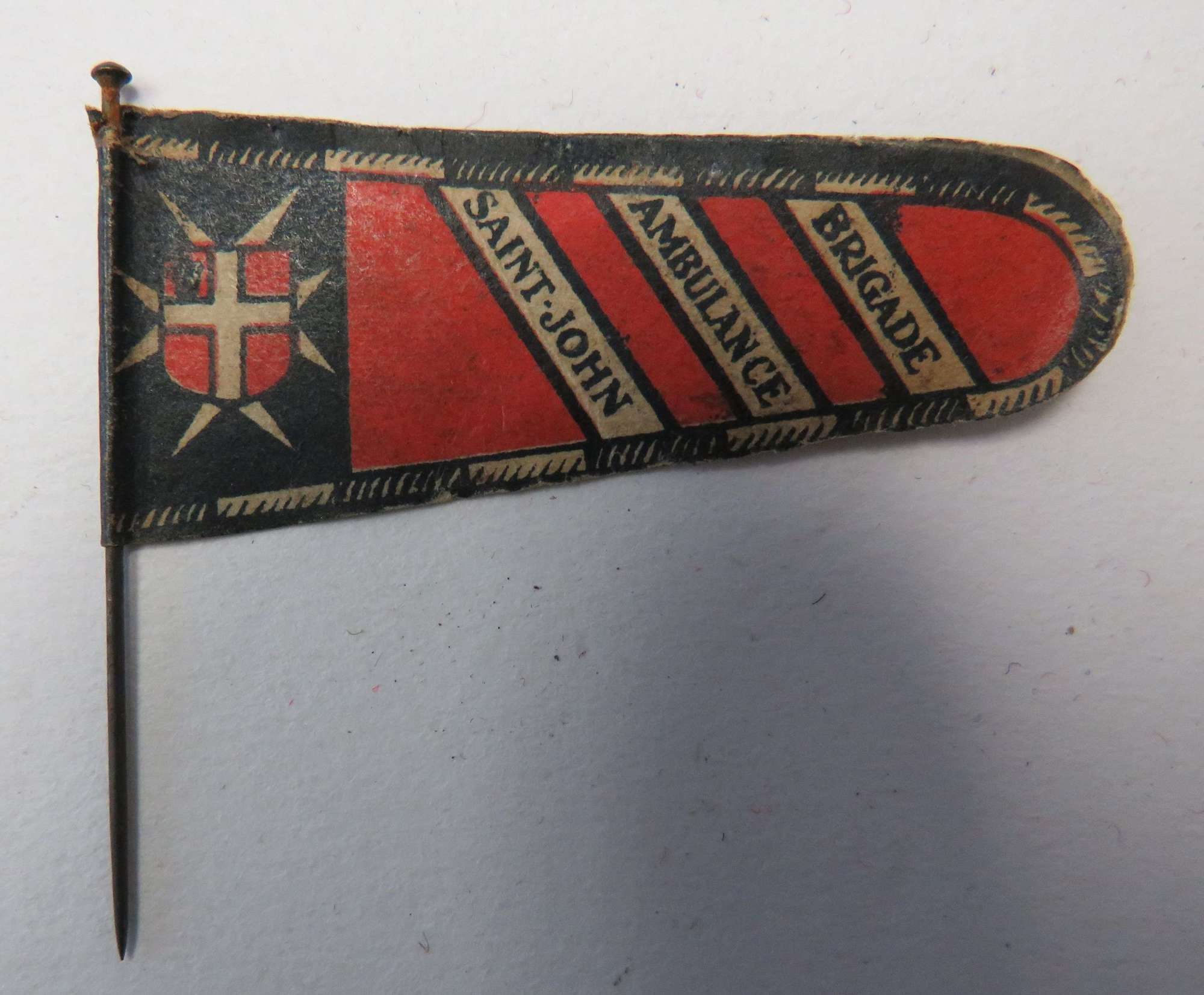 WW1 St Johns Ambulance Brigade Pin Day Badge