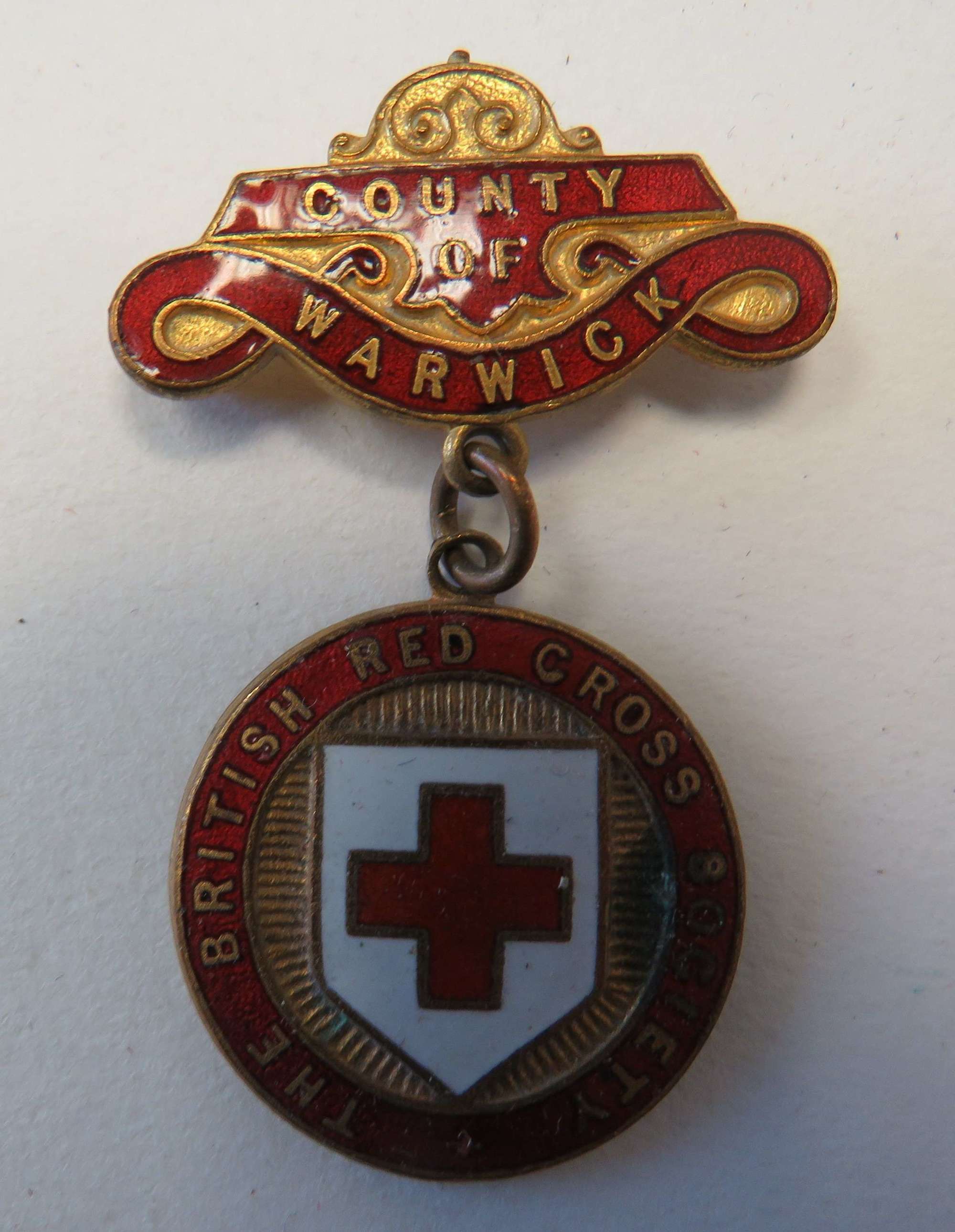 British Red Cross County of Warwick Breast Badge