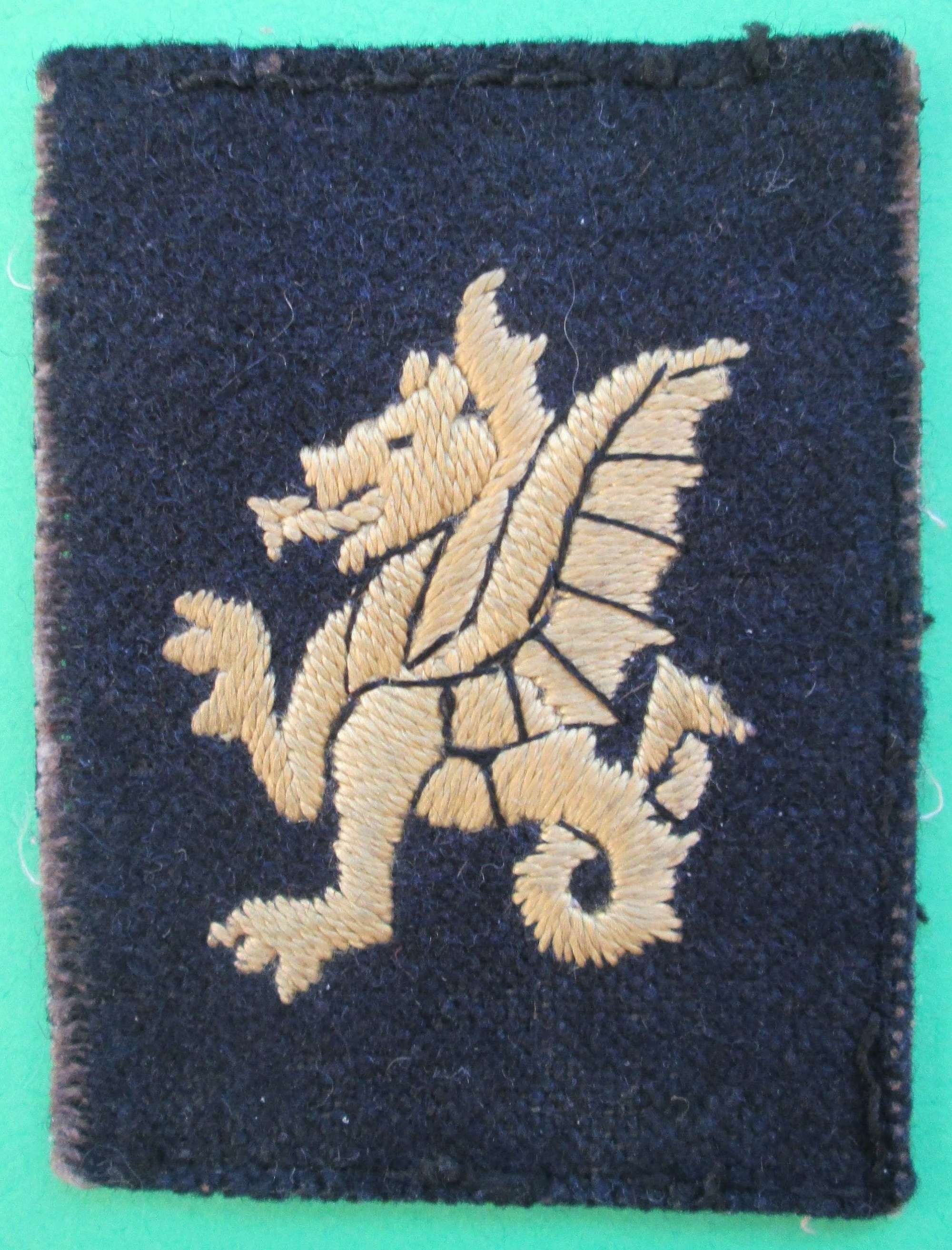 A GOOD LATE WWII WESSEX DIVISION FORMATION PATCH