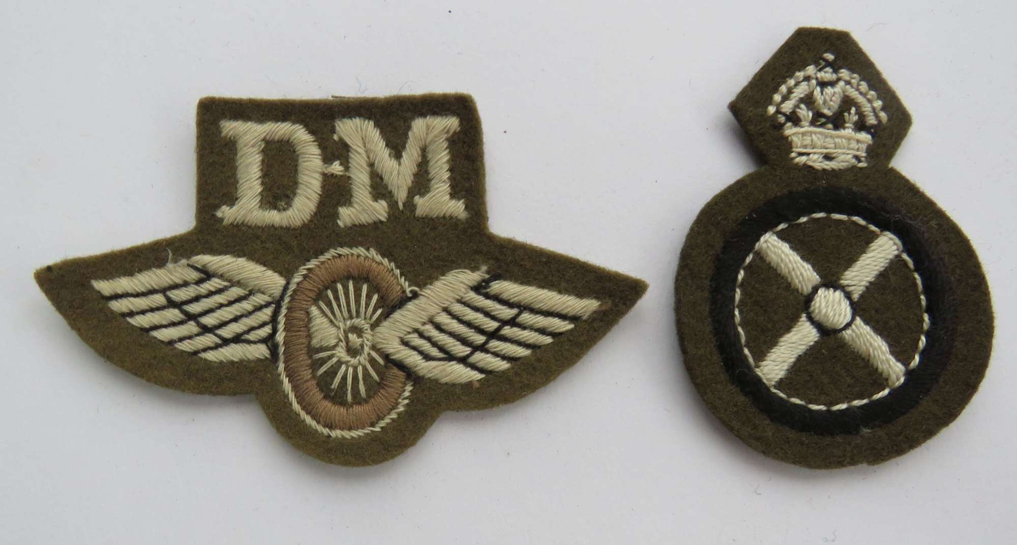 Two WW2 Drivers Qualification Badges