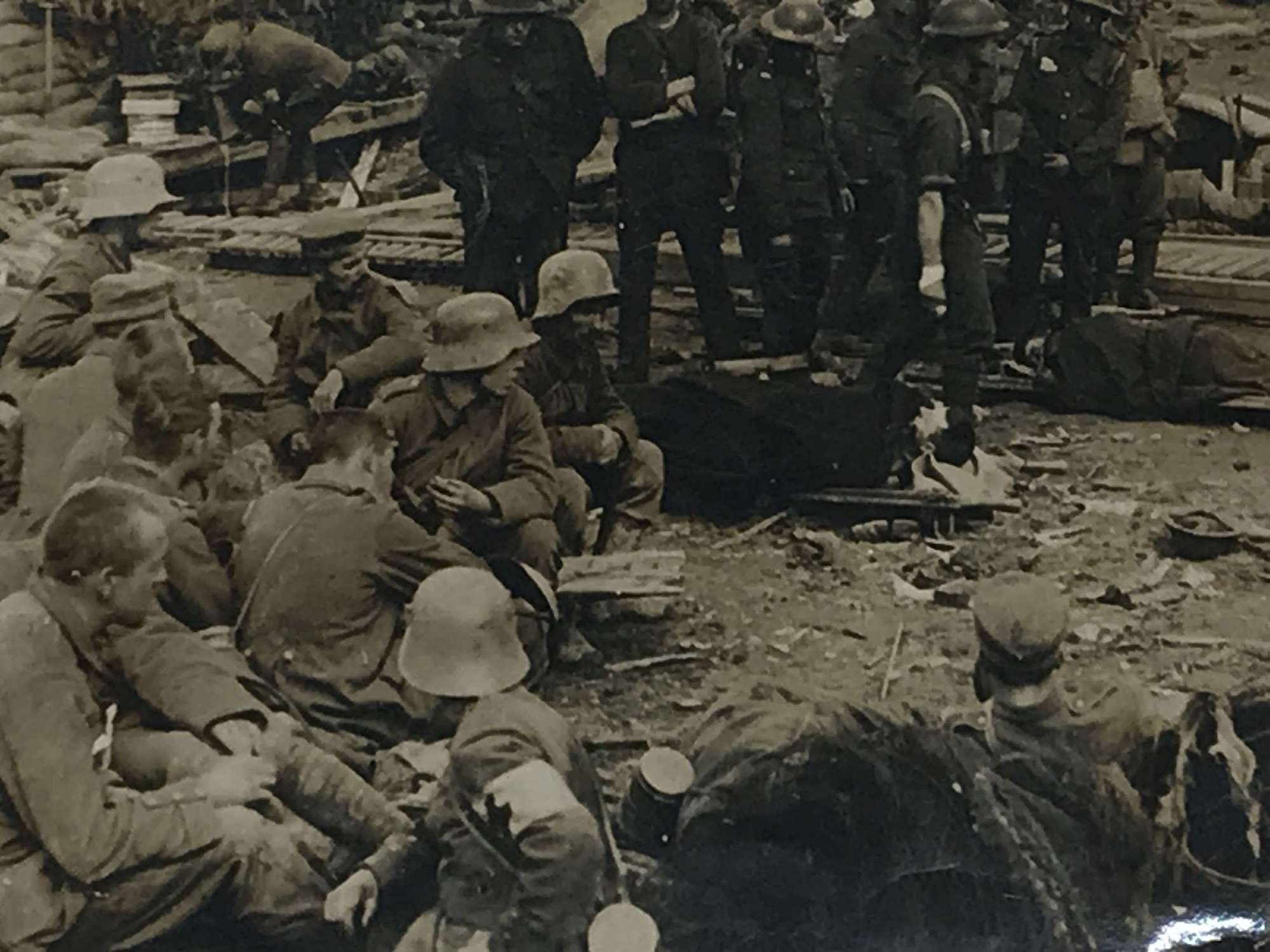 Press photograph of Menin road casualty clearing centre