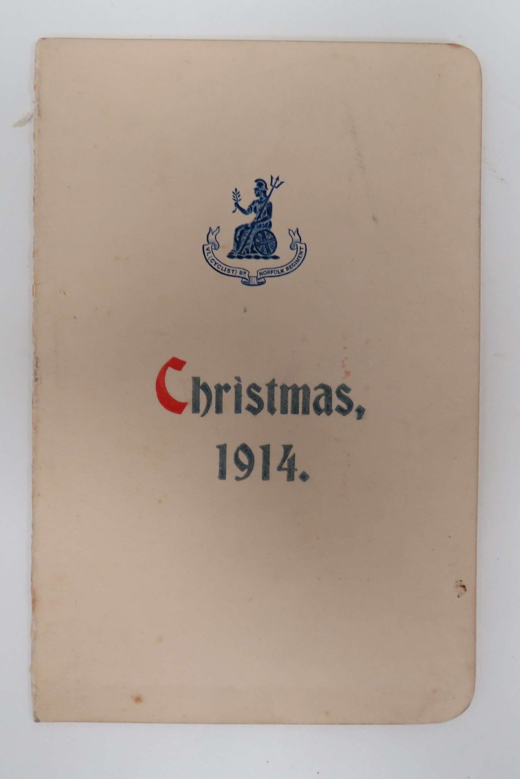 6th Norfolk Battalion 1914 Christmas Card
